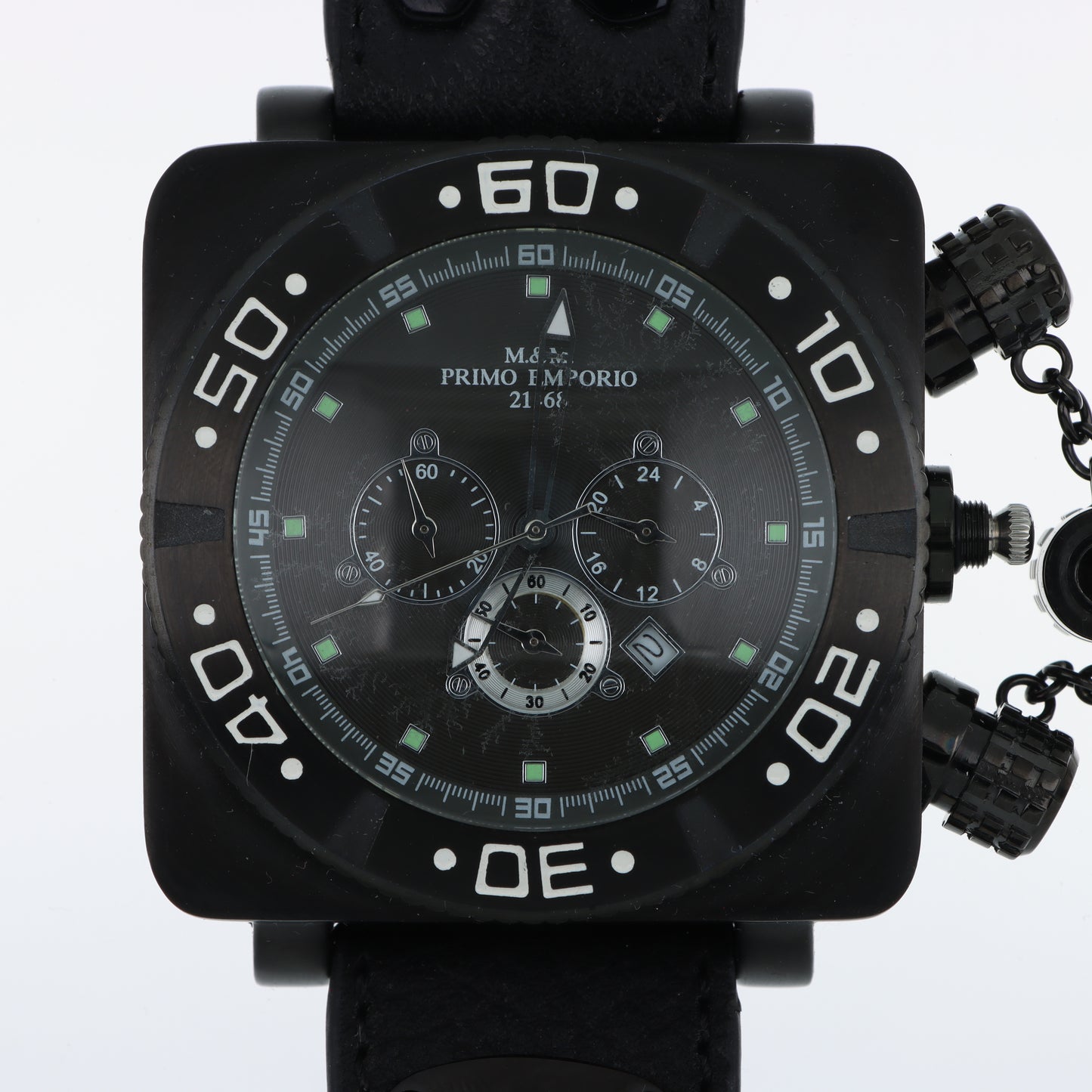 Orologio M&M Primo Emporio 21-68 Cronografo Black – Cinturino in Pelle Nera