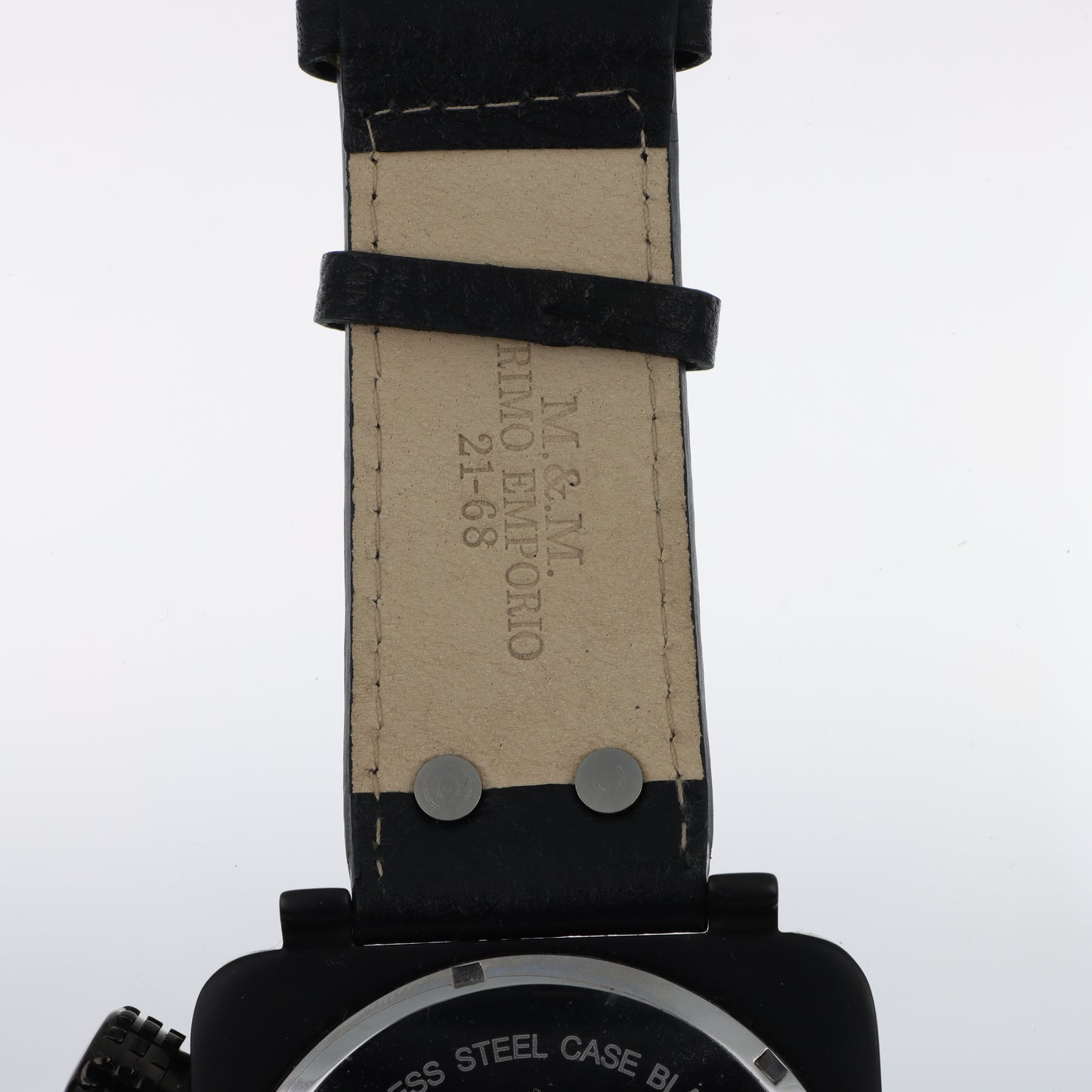 Orologio M&M Primo Emporio 21-68 Cronografo Black – Cinturino in Pelle Nera