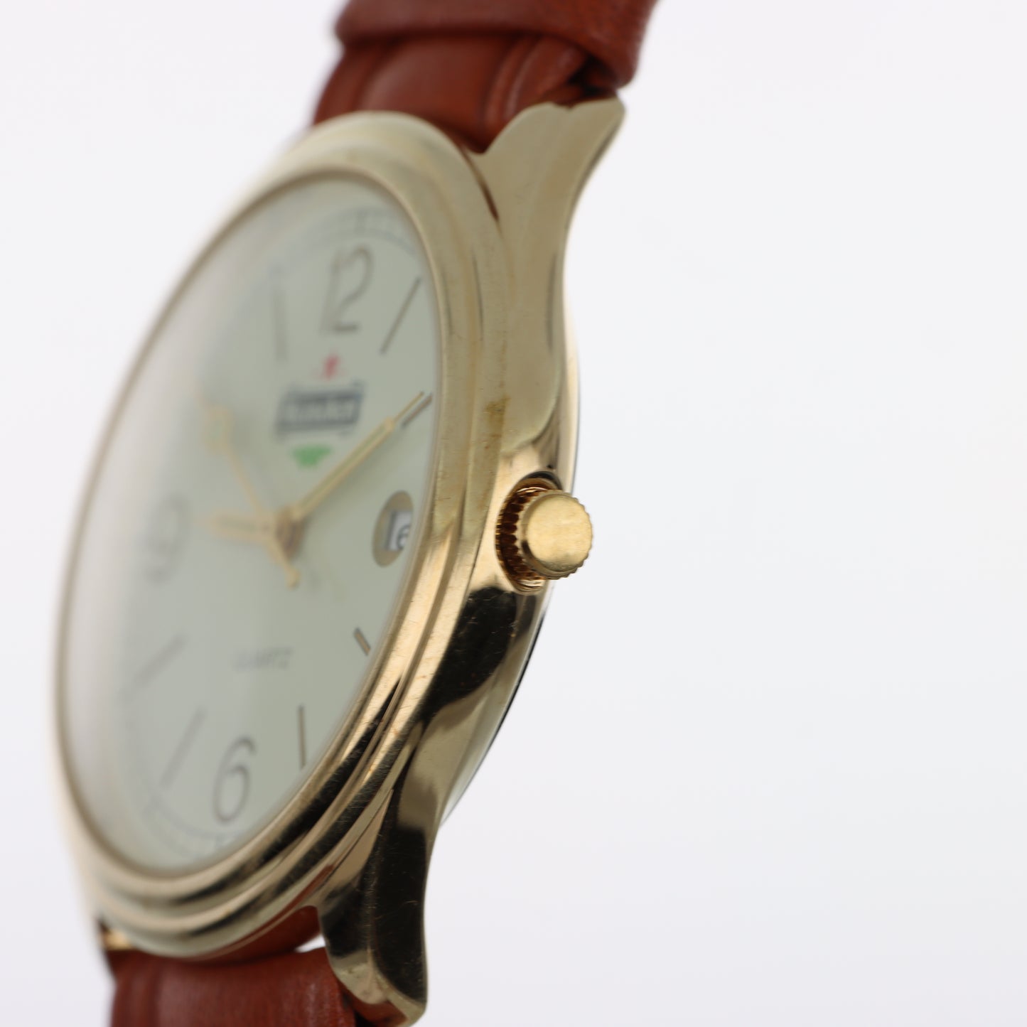 Orologio Heineken Quartz Gold – Cinturino in Pelle Cognac