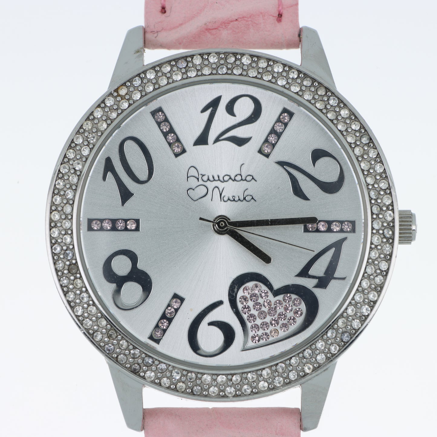 Orologio Armada Nueva Love - Lunetta con Cristalli e Cuore Rosa sul Quadrante Madreperla
