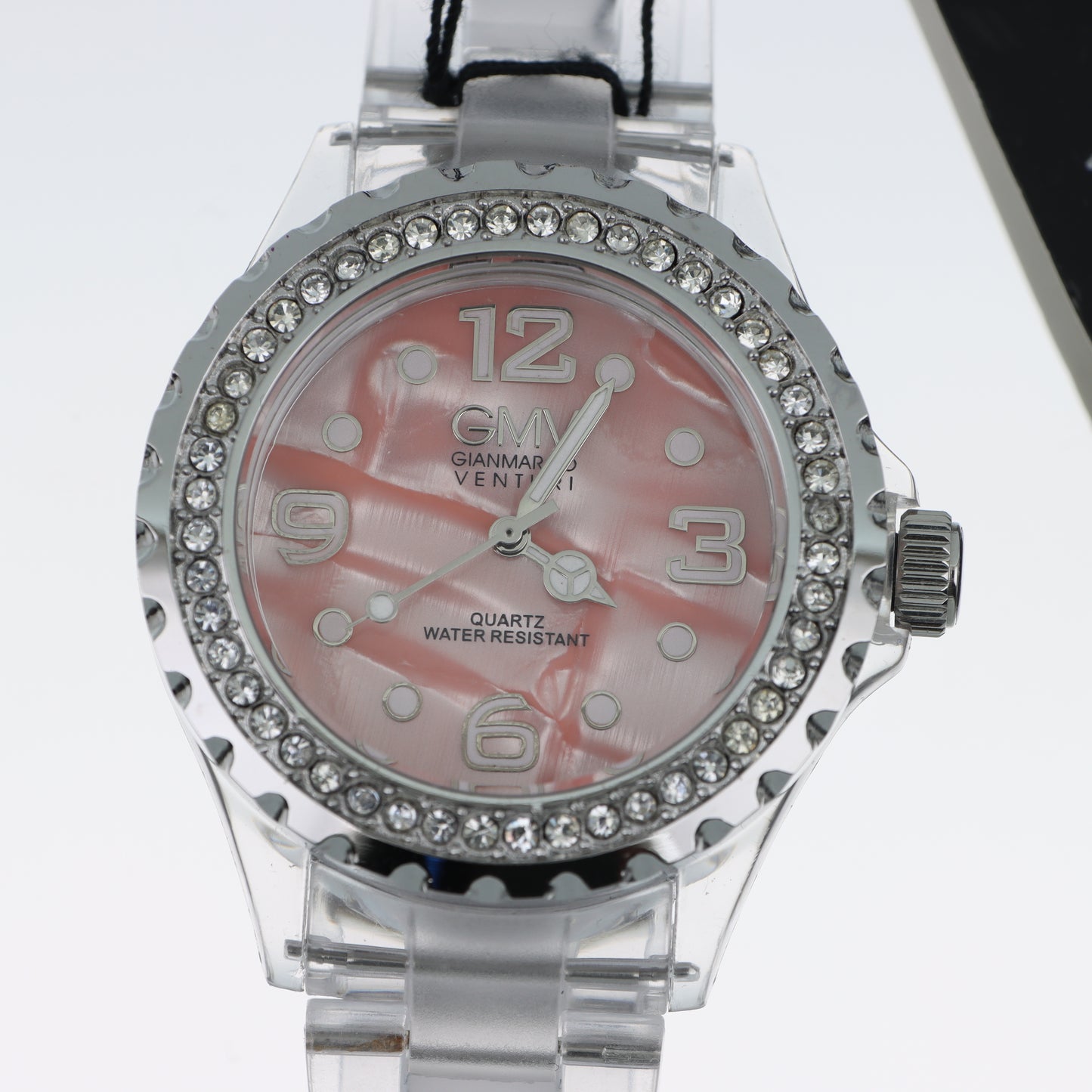Orologio Gianmarco Venturi GMV Crystal - Lunetta con Doppia Fila di Cristalli e Bracciale Trasparente