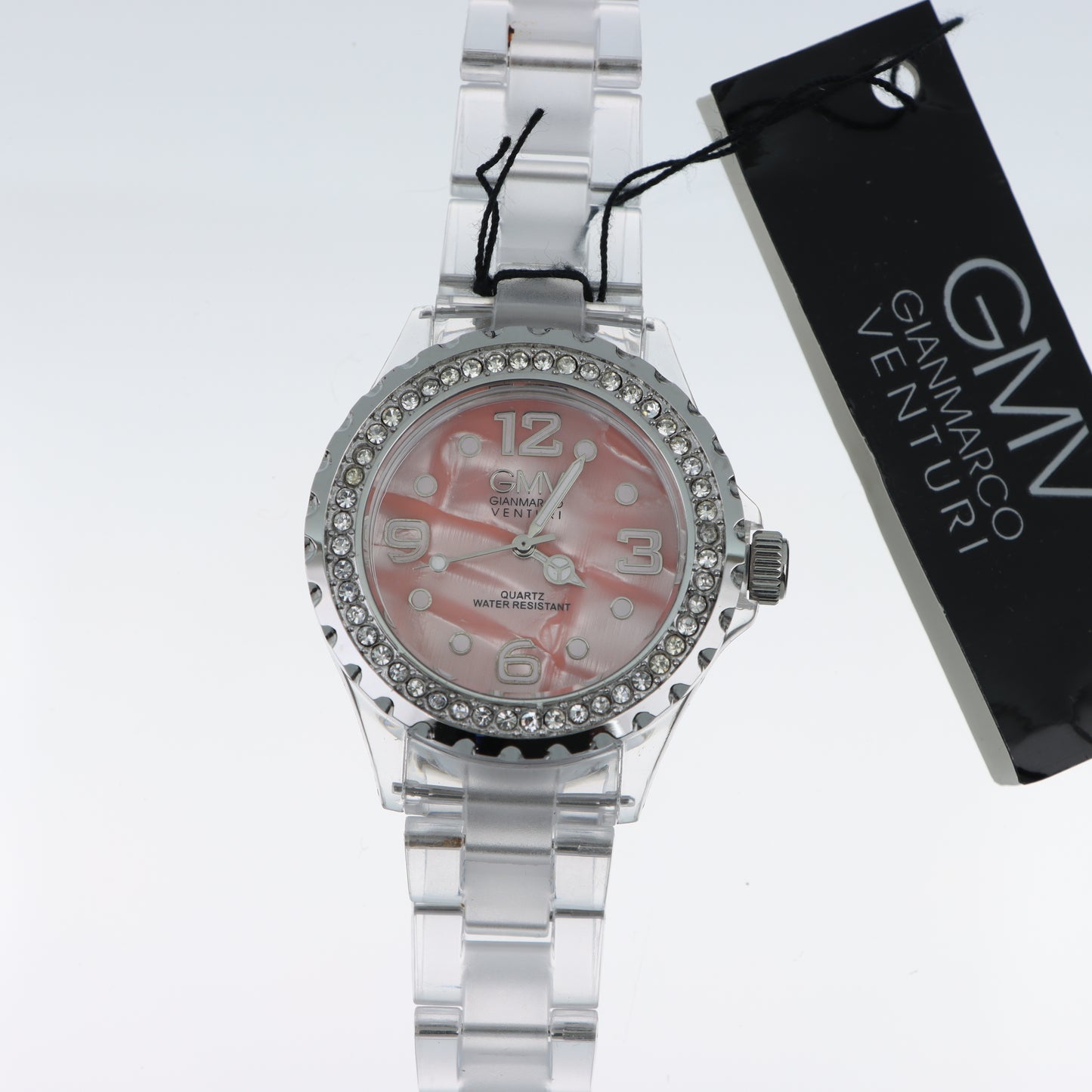 Orologio Gianmarco Venturi GMV Crystal - Lunetta con Doppia Fila di Cristalli e Bracciale Trasparente