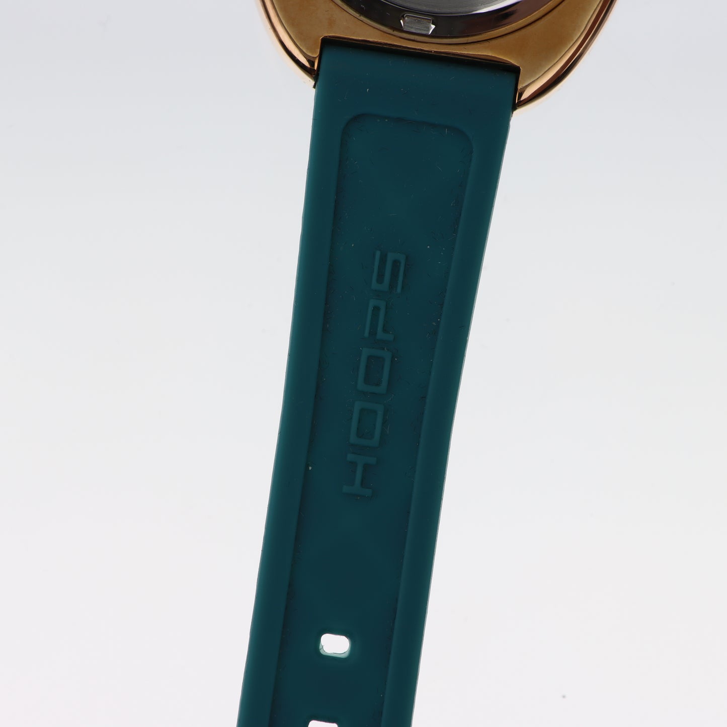 Hoops – Orologio Donna Cassa Rose Gold Quadrante Teal Cinturino Silicone