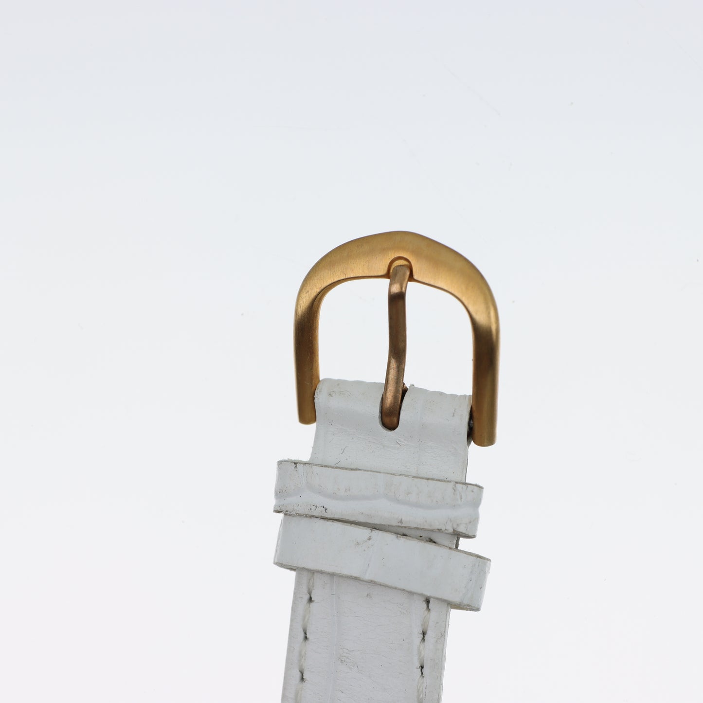 O.I.W. – Orologio Donna Cassa Tank Dorata Quadrante Champagne Cinturino Bianco