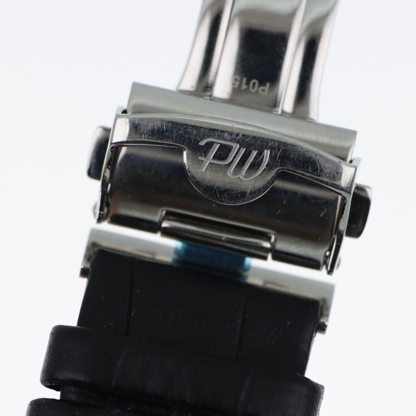 Orologio Philip Watch Square Swiss Made - Quadrante Nero e Cinturino in Pelle Nera