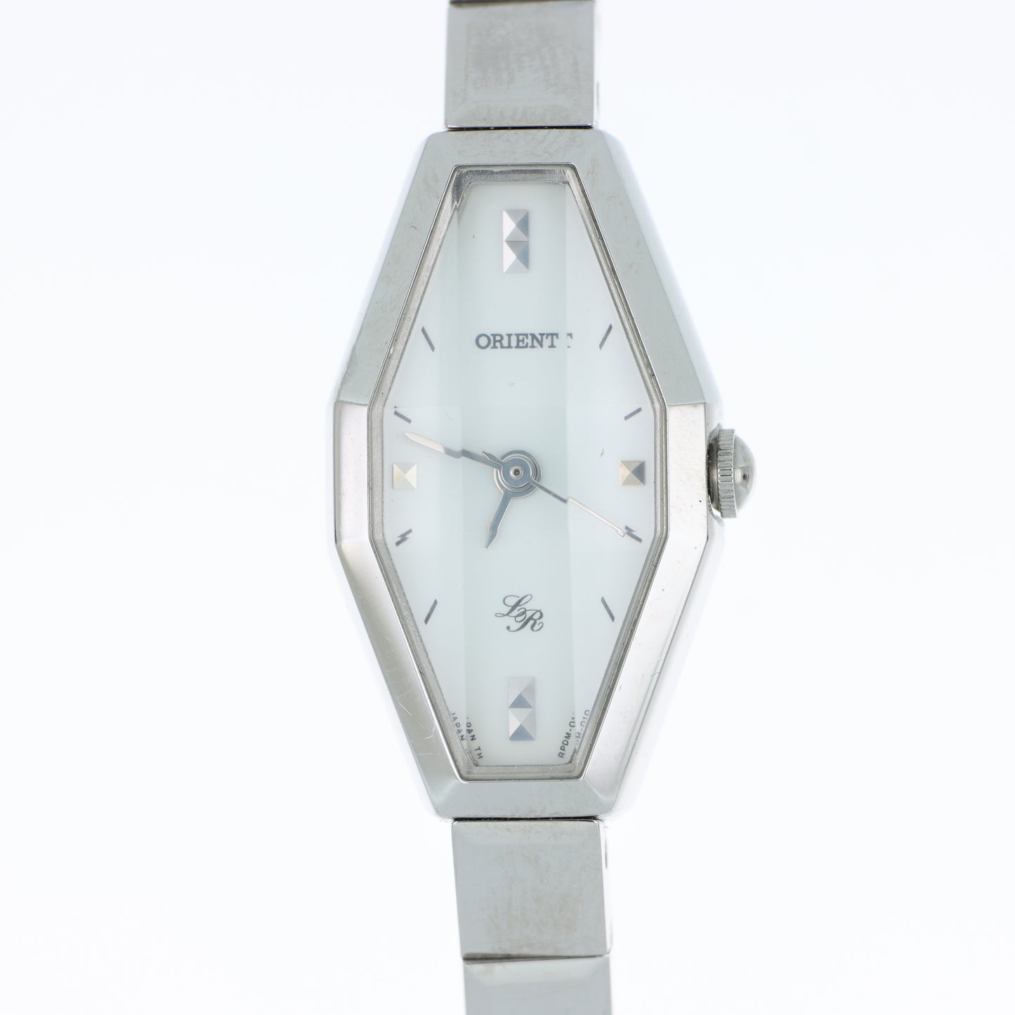 Orologio Orient Lady Rose LR - Cassa Esagonale Silver con Quadrante Madreperla e Borchie Piramidali
