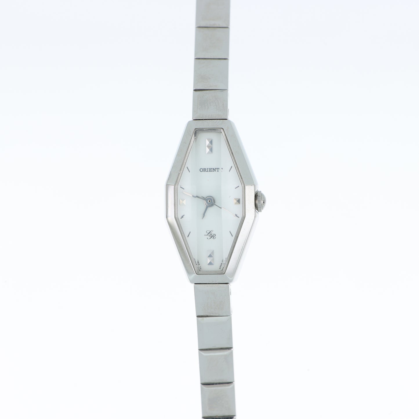 Orologio Orient Lady Rose LR - Cassa Esagonale Silver con Quadrante Madreperla e Borchie Piramidali
