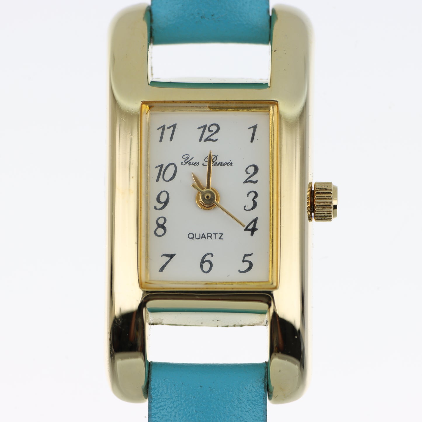 Yves Renoir – Orologio Quartz Cassa Dorata Cinturino Turchese
