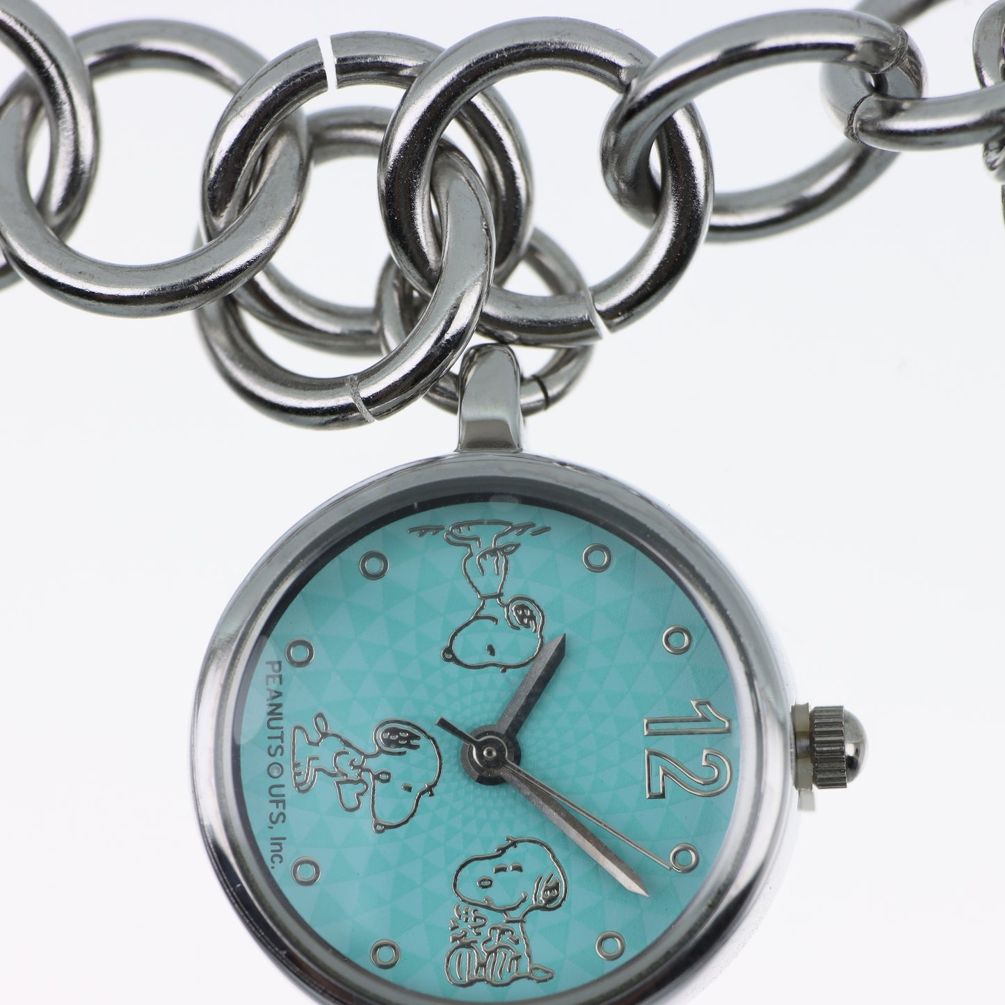 Peanuts Snoopy – Bracciale Orologio Charm Argento Quadrante Tiffany