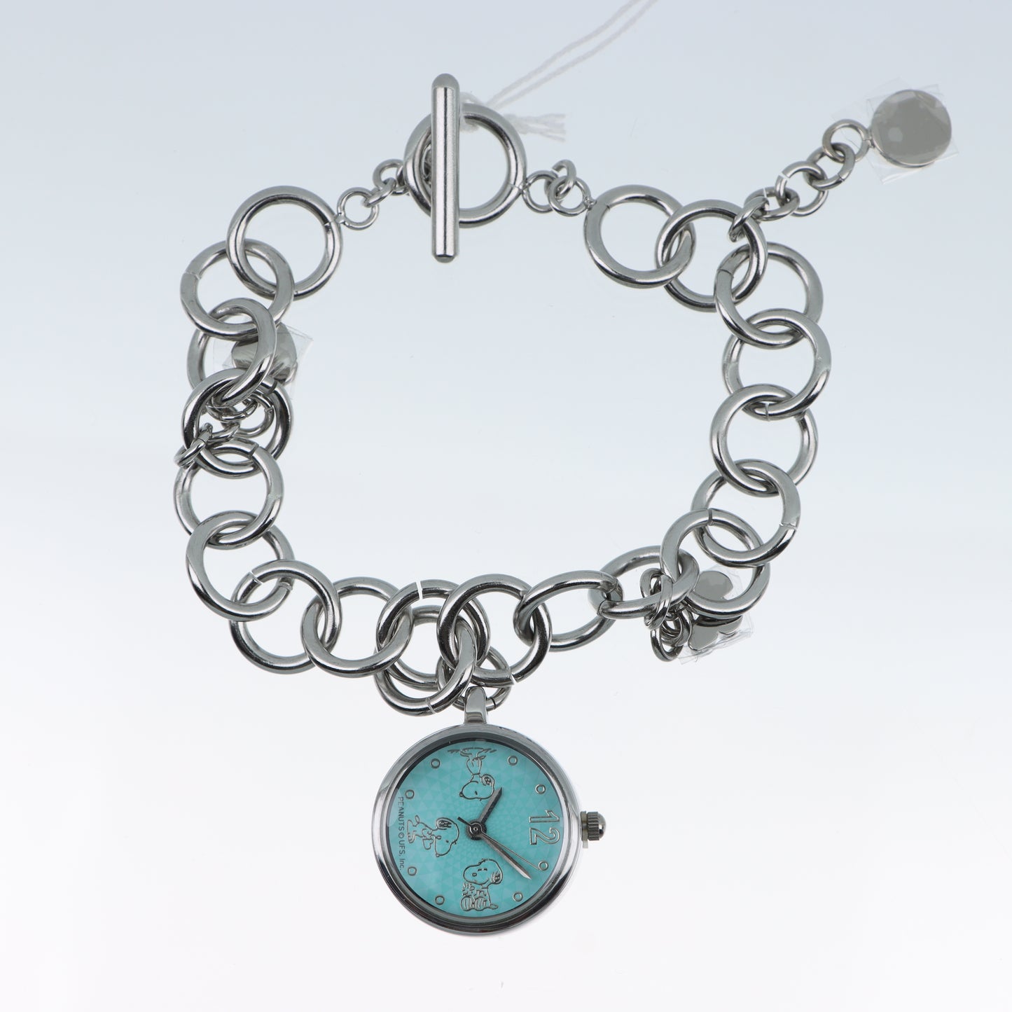 Peanuts Snoopy – Bracciale Orologio Charm Argento Quadrante Tiffany