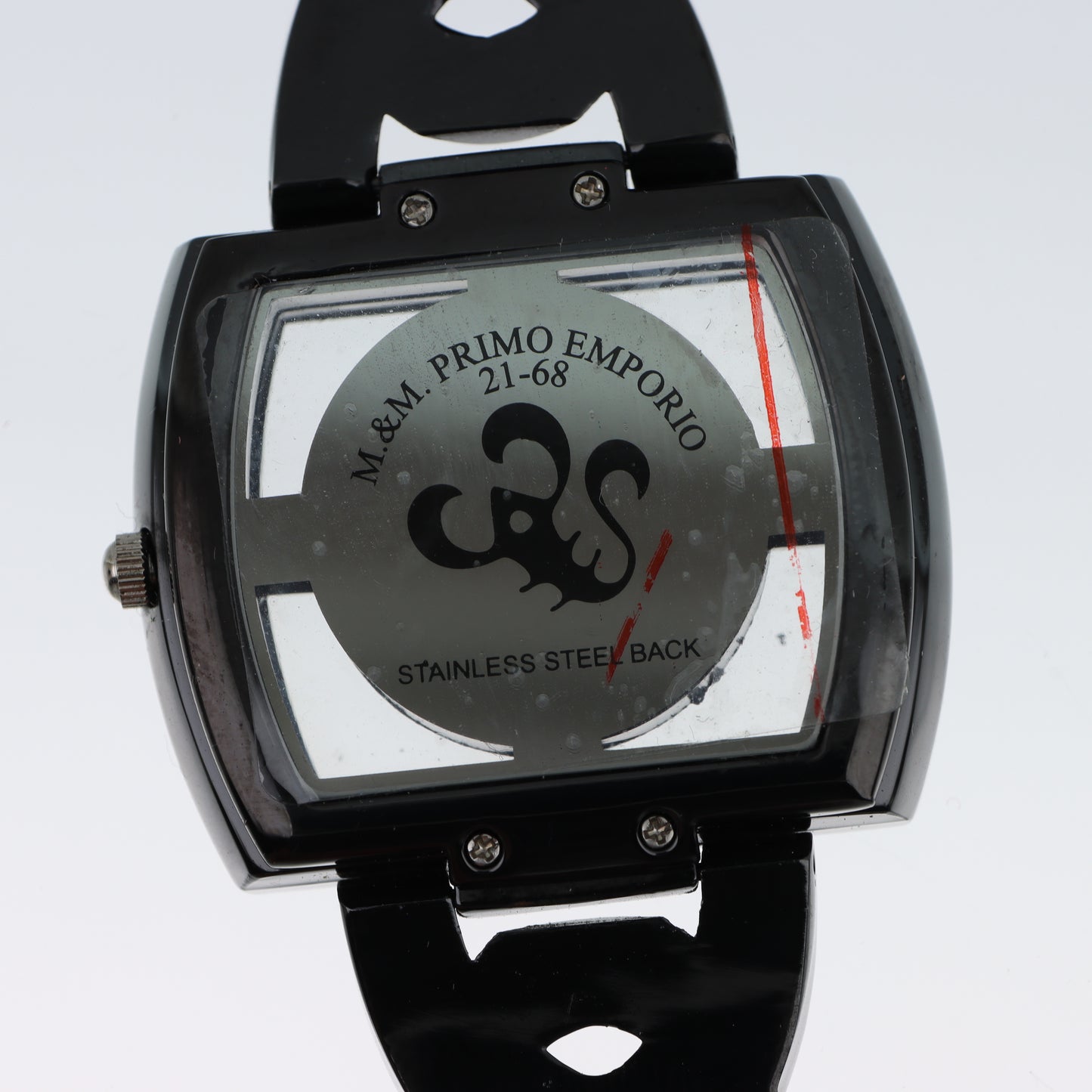 M&M Primo Emporio 21-68 – Orologio Donna Total Black Cristalli Pavé Cassa Scheletrata