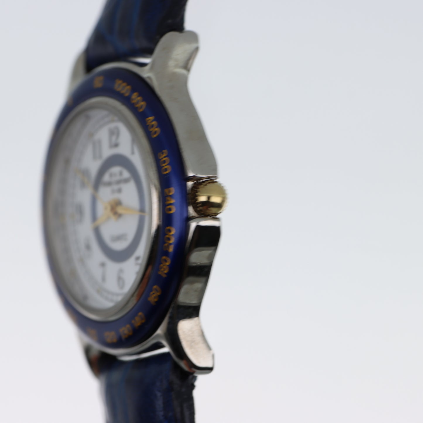 M&M Primo Emporio 21-68 – Orologio Quartz Lunetta Blu Tachimetrica Cinturino Pelle Blu