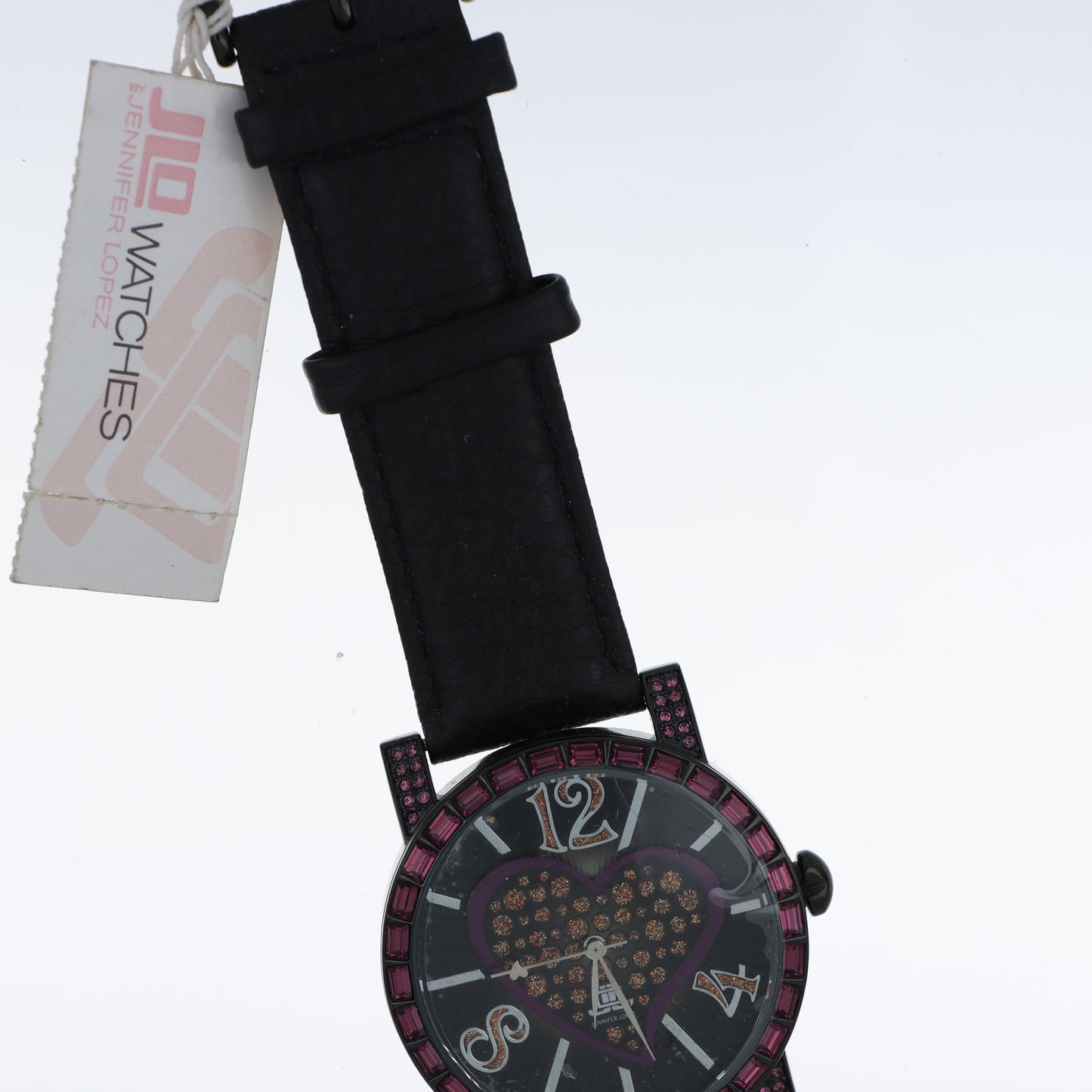 Jennifer Lopez Orologio Donna Heart Nero Cristalli Rubino Cuore