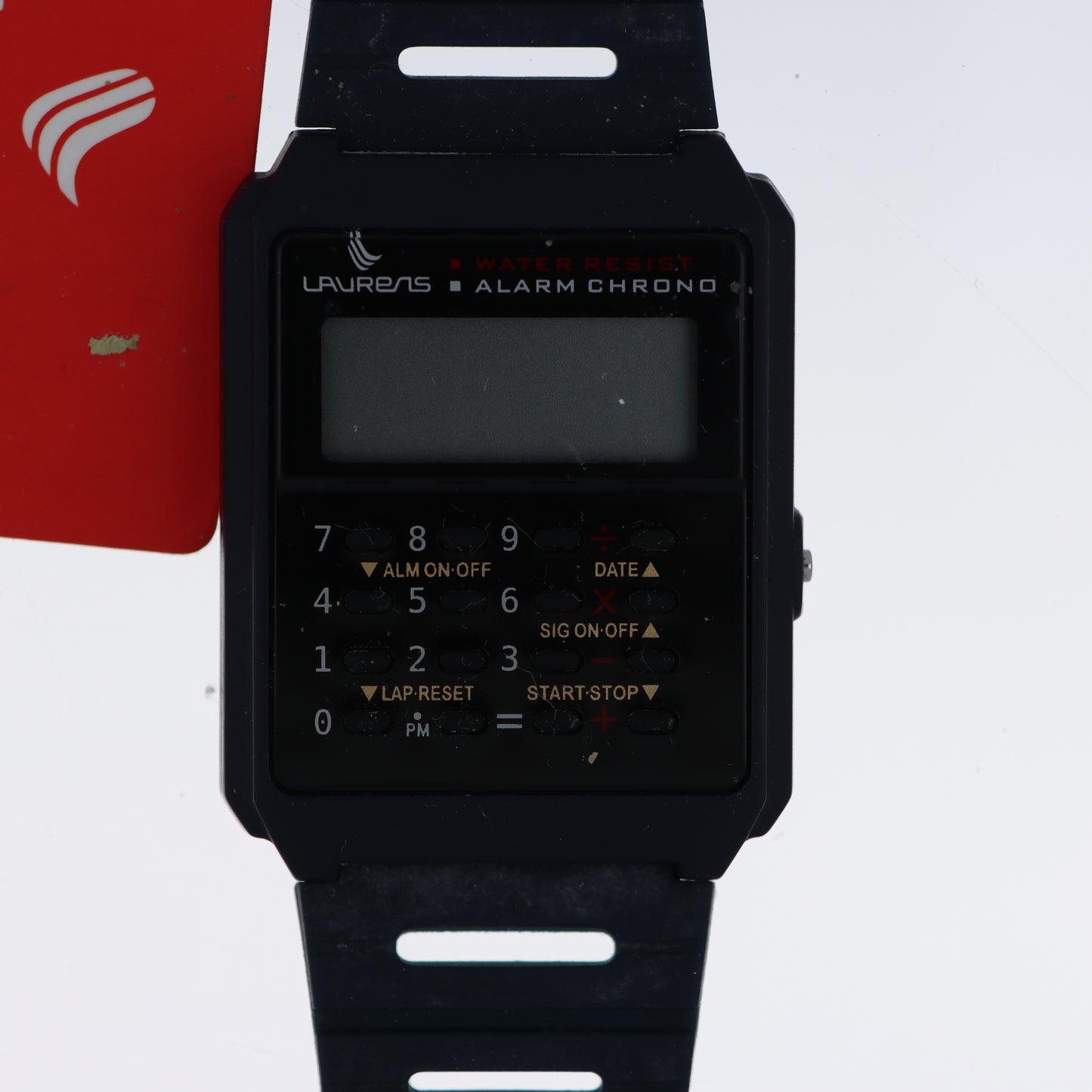 Laurens Orologio Digitale Calcolatrice Alarm Chrono Water Resist Nero