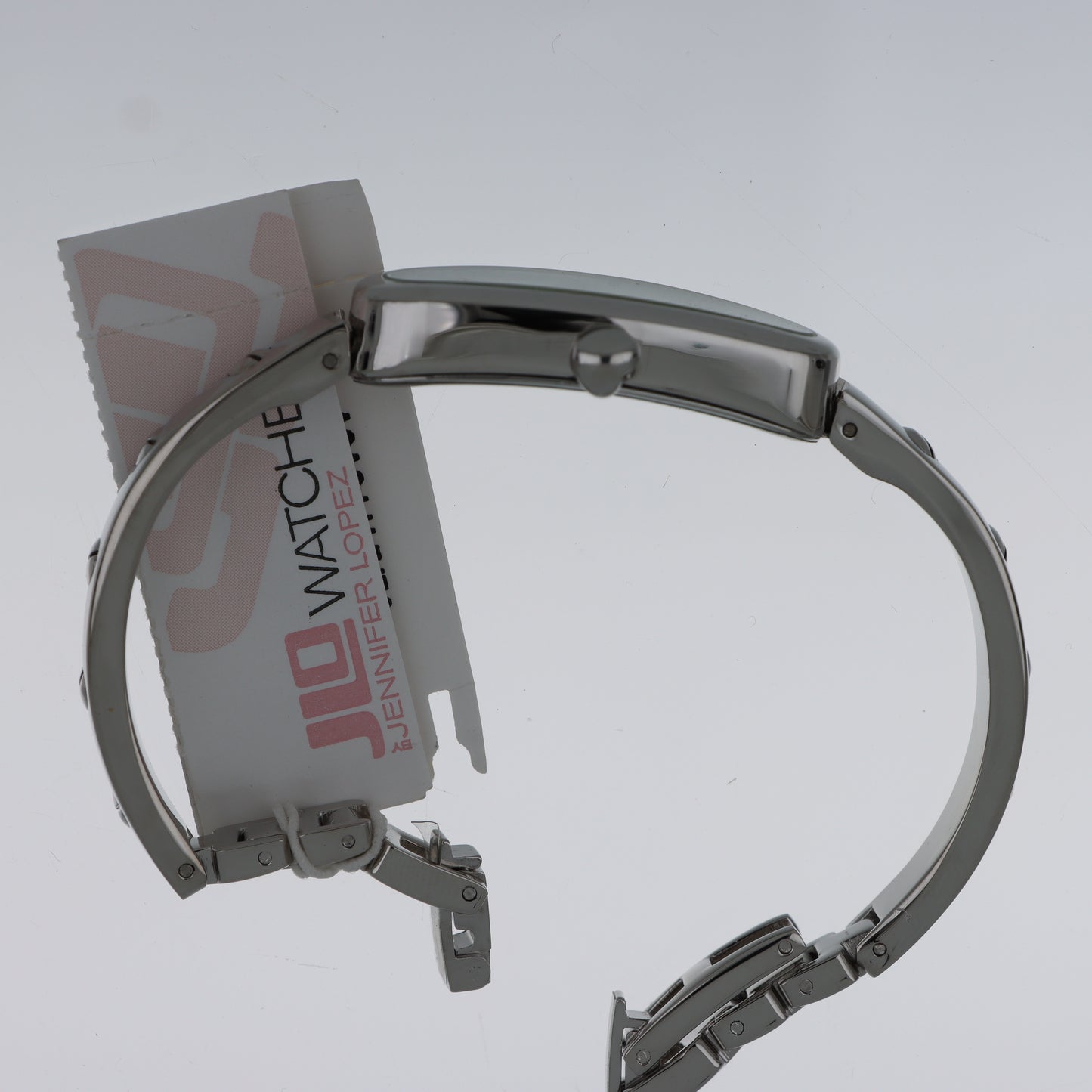 Jennifer Lopez Orologio Donna Ovale Allungato Argento Stella Cristalli Bangle