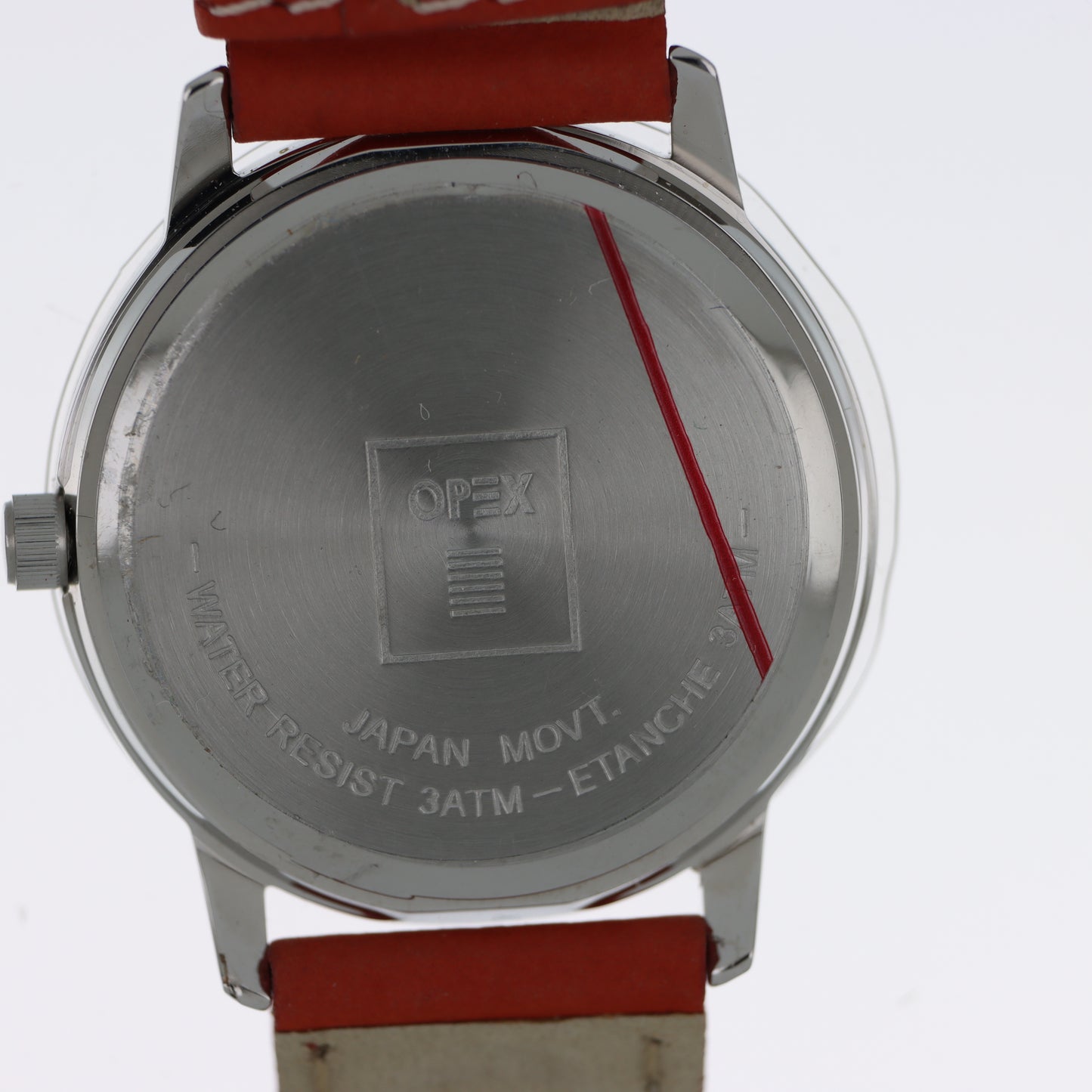 Peanuts Snoopy Orologio Unisex Quadrante Arancione Cinturino Rosso Licenza Ufficiale