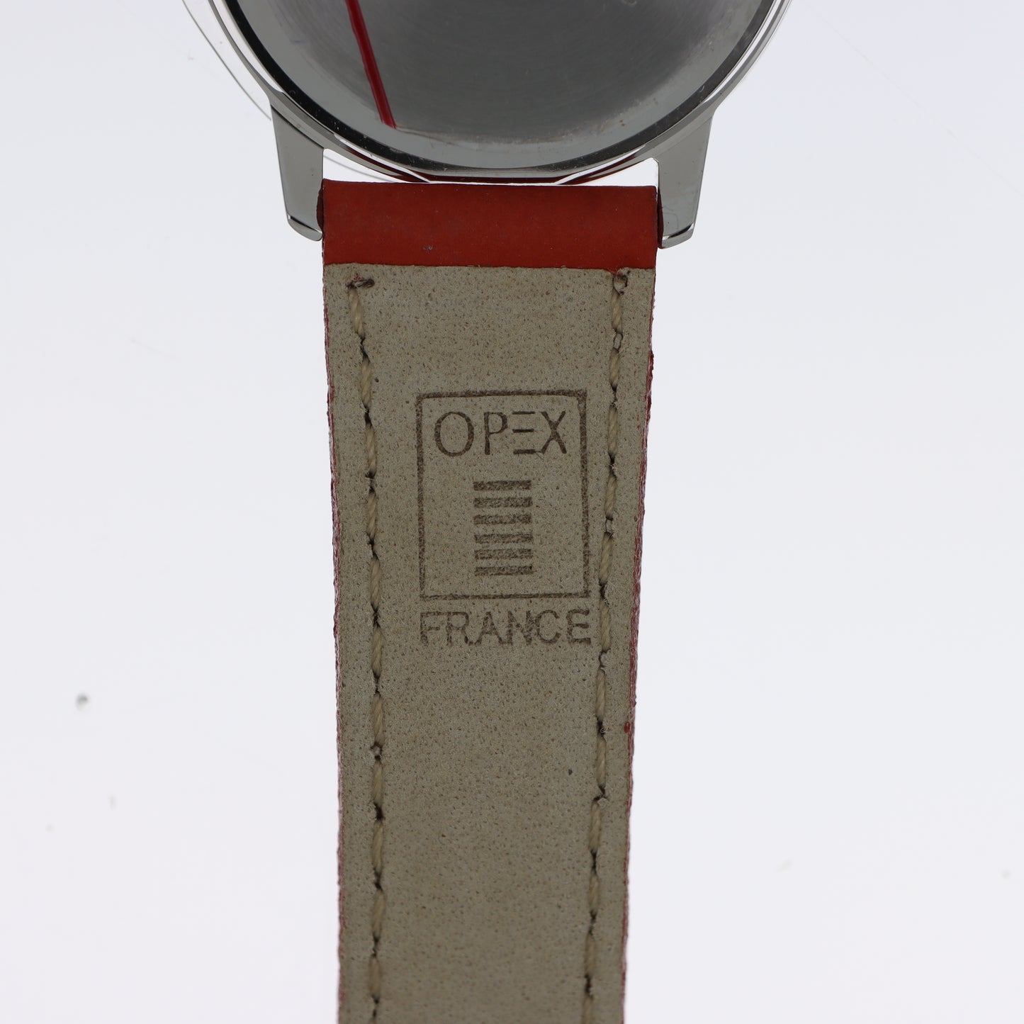 Peanuts Snoopy Orologio Unisex Quadrante Arancione Cinturino Rosso Licenza Ufficiale