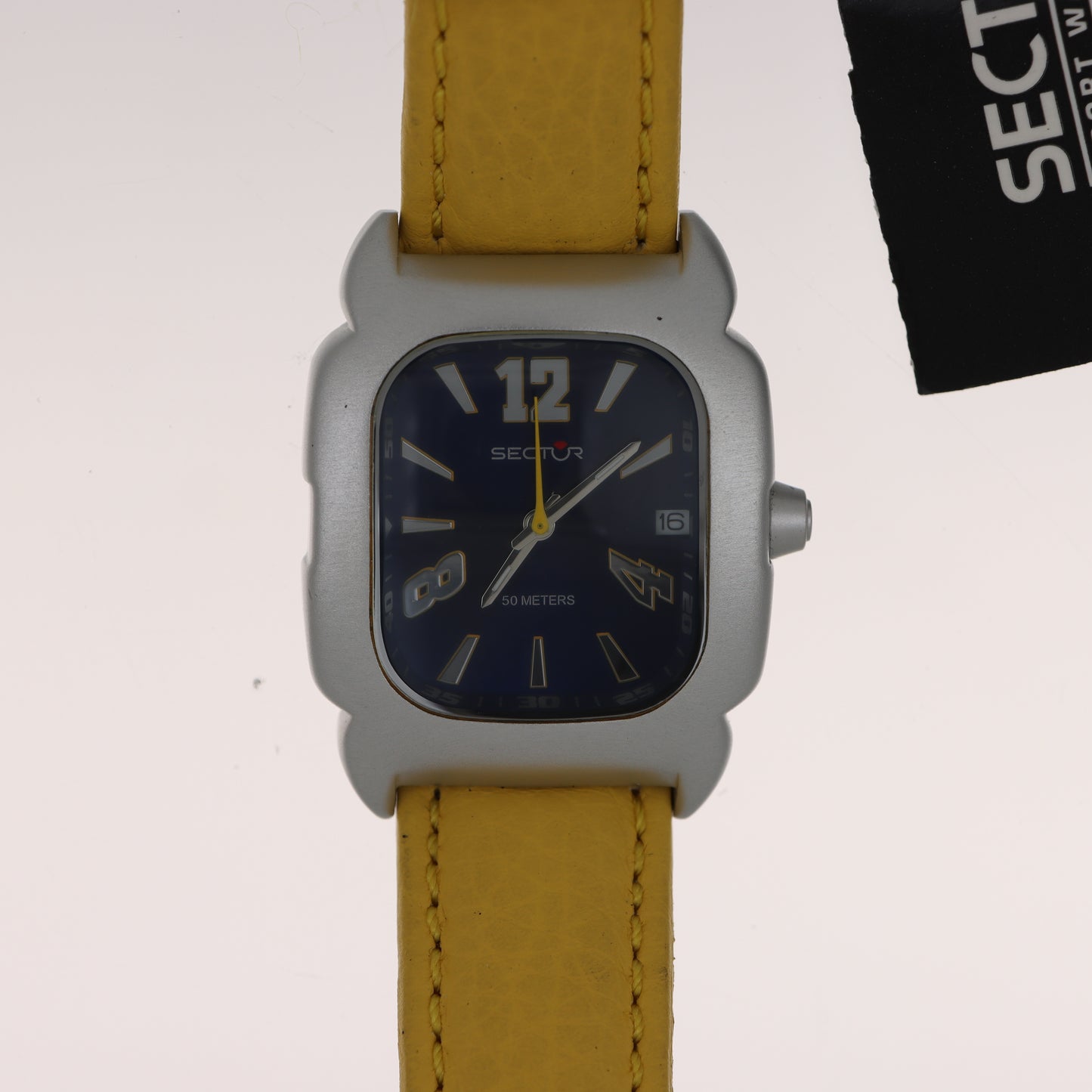 Sector – Orologio Uomo Blue Dial Yellow Water Resistant 50M
