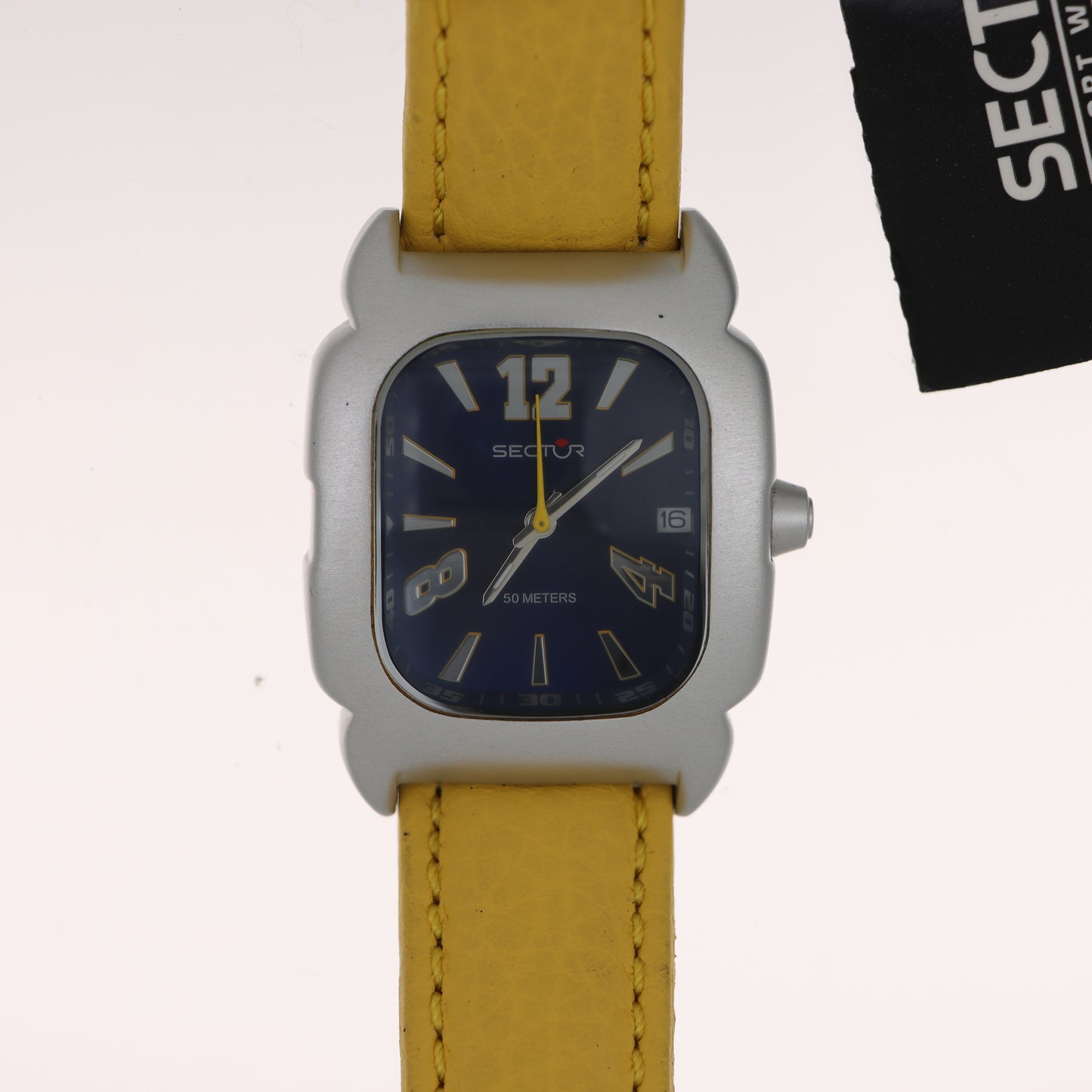 Sector – Orologio Uomo Blue Dial Yellow Water Resistant 50M