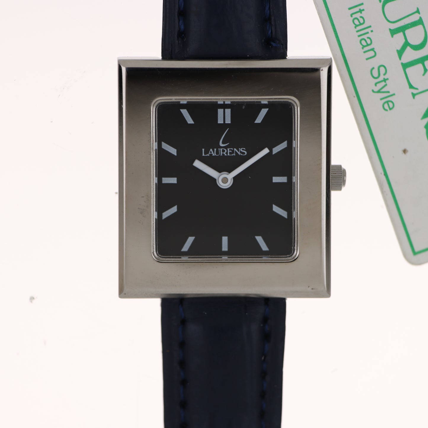 Laurens – Orologio Donna Quadrato Blue Navy Cinturino Pelle