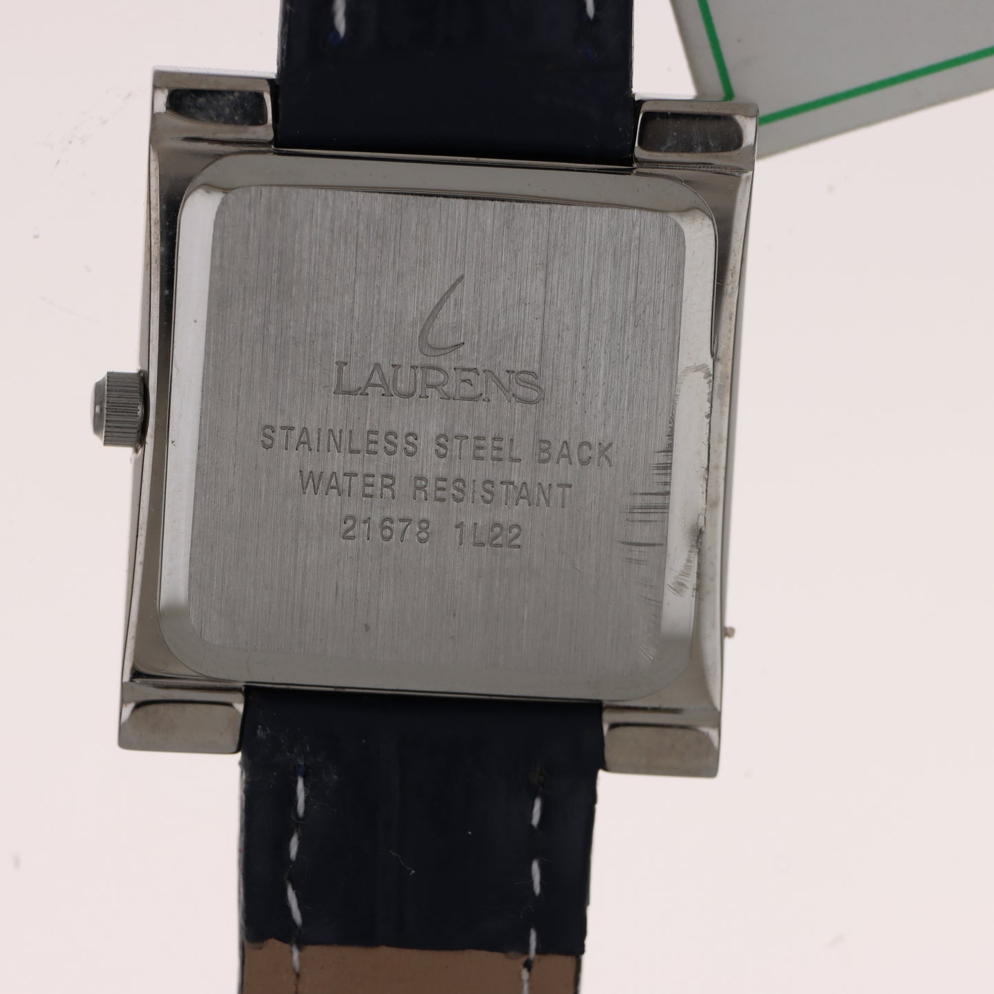 Laurens – Orologio Donna Quadrato Blue Navy Cinturino Pelle