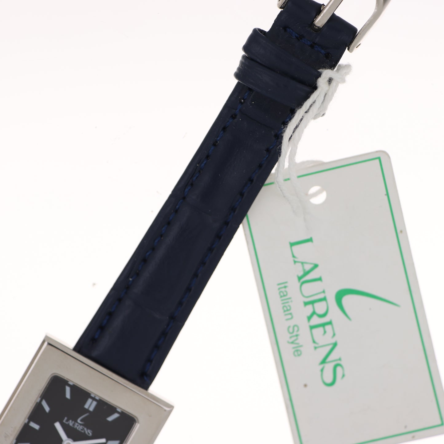 Laurens – Orologio Donna Quadrato Blue Navy Cinturino Pelle
