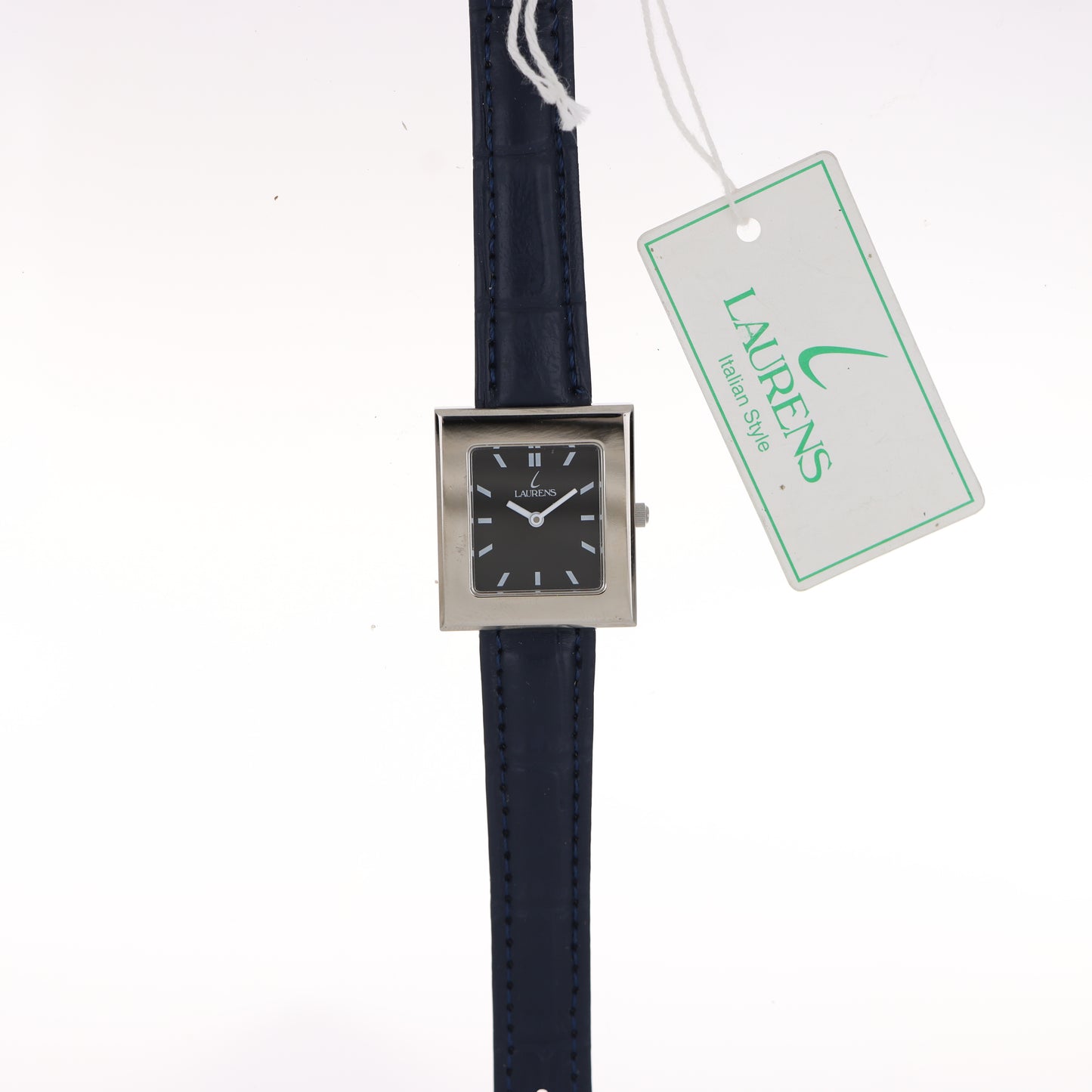 Laurens – Orologio Donna Quadrato Blue Navy Cinturino Pelle
