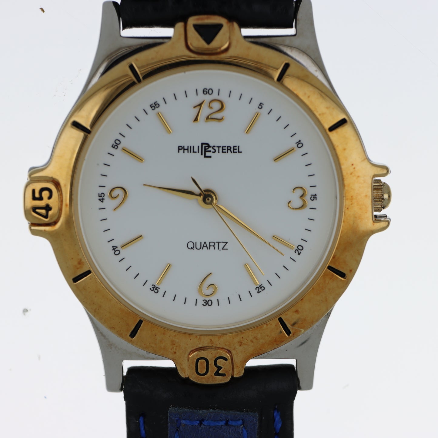 Philip Esterel – Orologio Uomo Bicolore Quartz White Dial