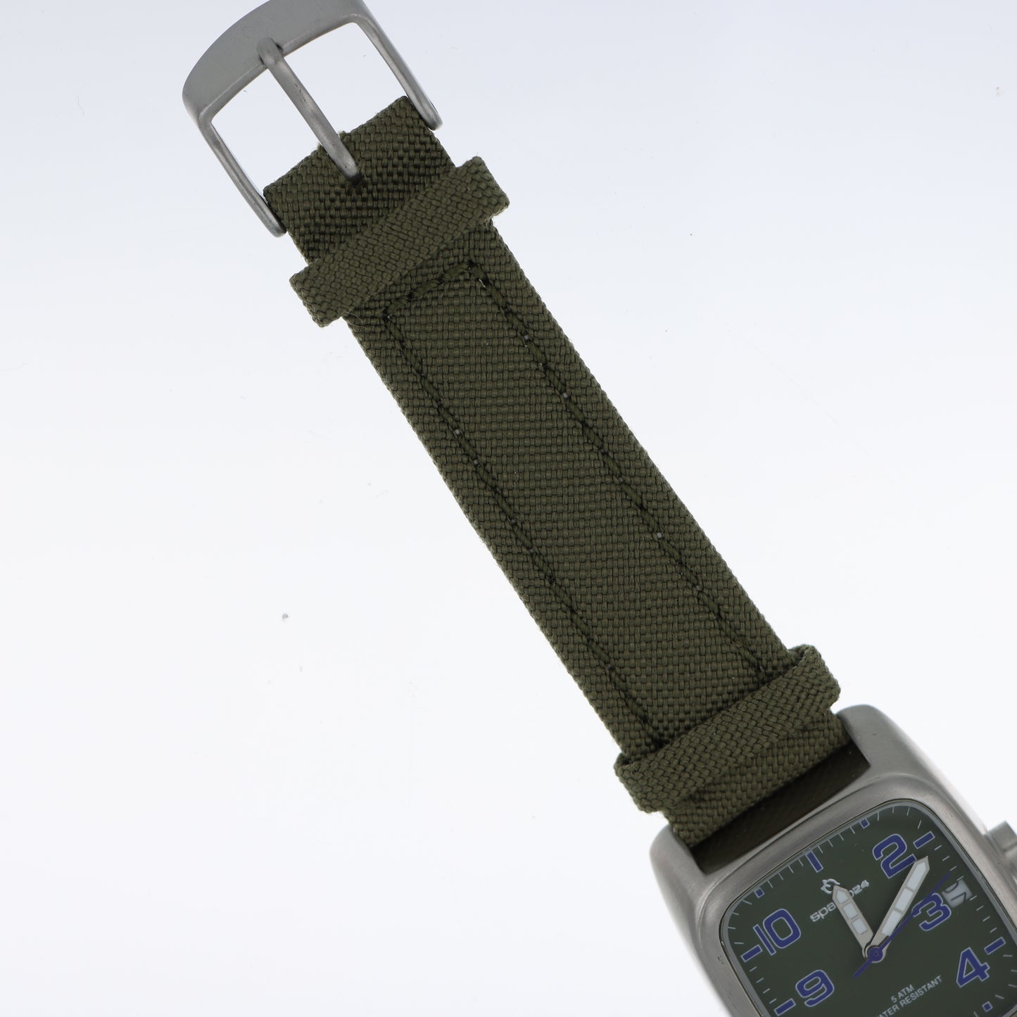 Spazio24 – Orologio Uomo Military Green 5ATM Cinturino Canvas