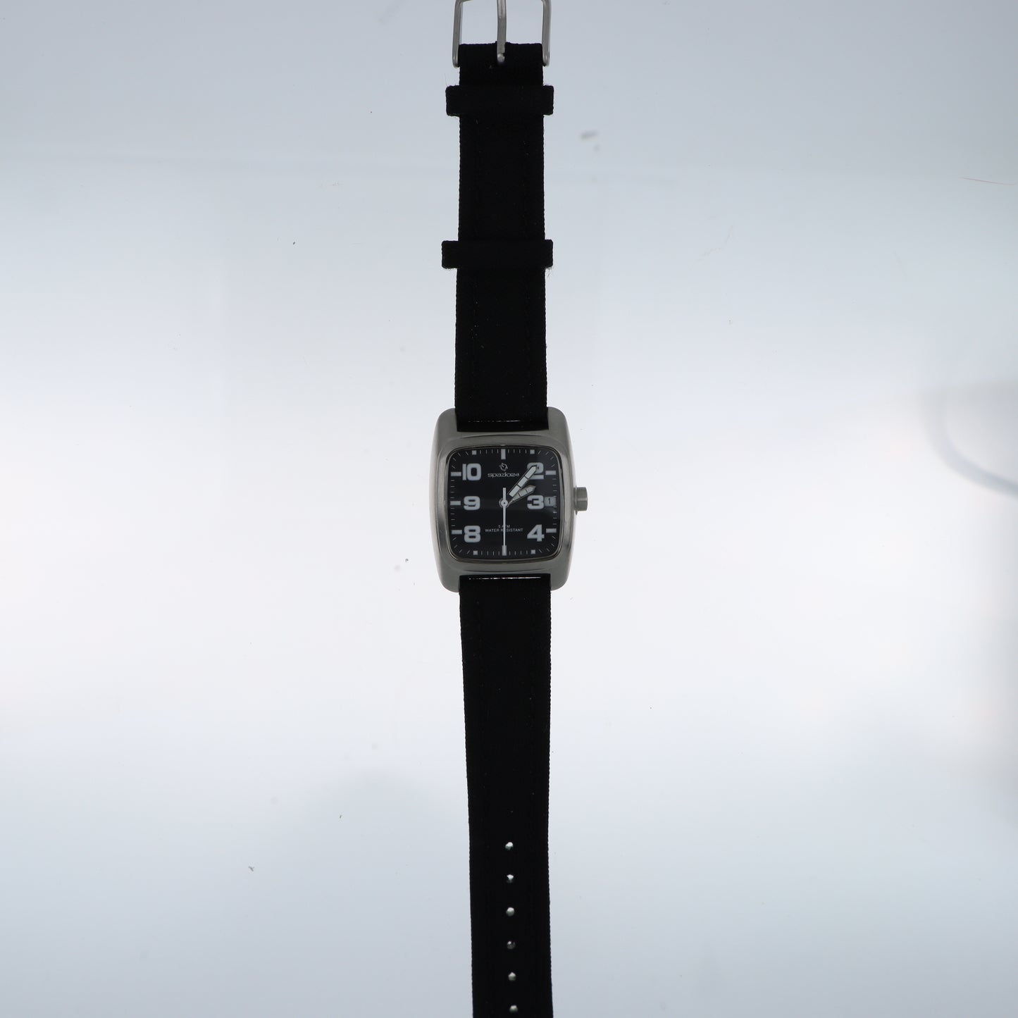 Spazio24 – Orologio Uomo Black Dial 5ATM Cinturino Canvas Nero
