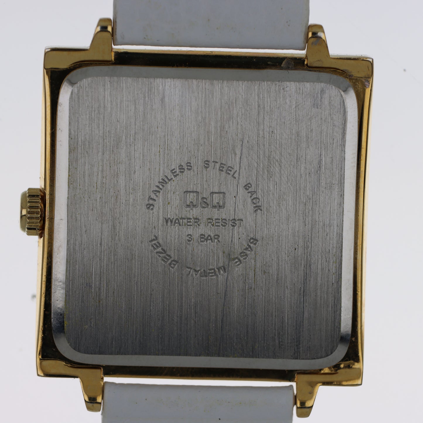 Q&Q Quartz – Orologio Unisex Cassa Gold Quadrante Bianco Lancette Verdi