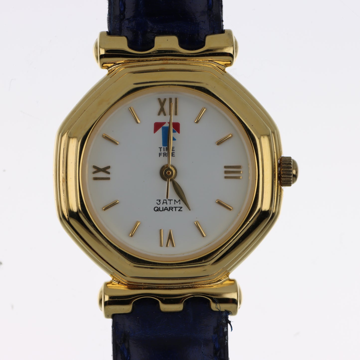 Time Free – Orologio Unisex Ottagonale Gold Numeri Romani 3ATM Quartz