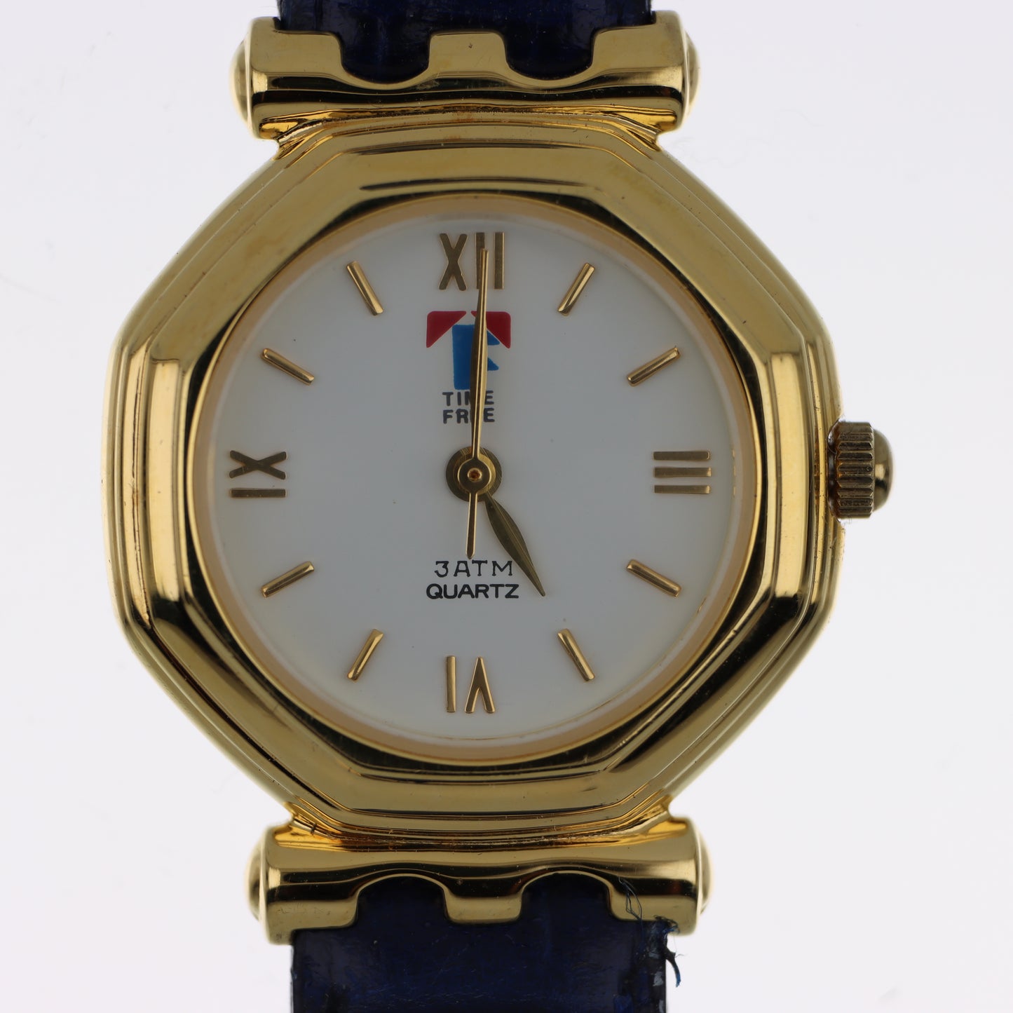 Time Free – Orologio Unisex Ottagonale Gold Numeri Romani 3ATM Quartz
