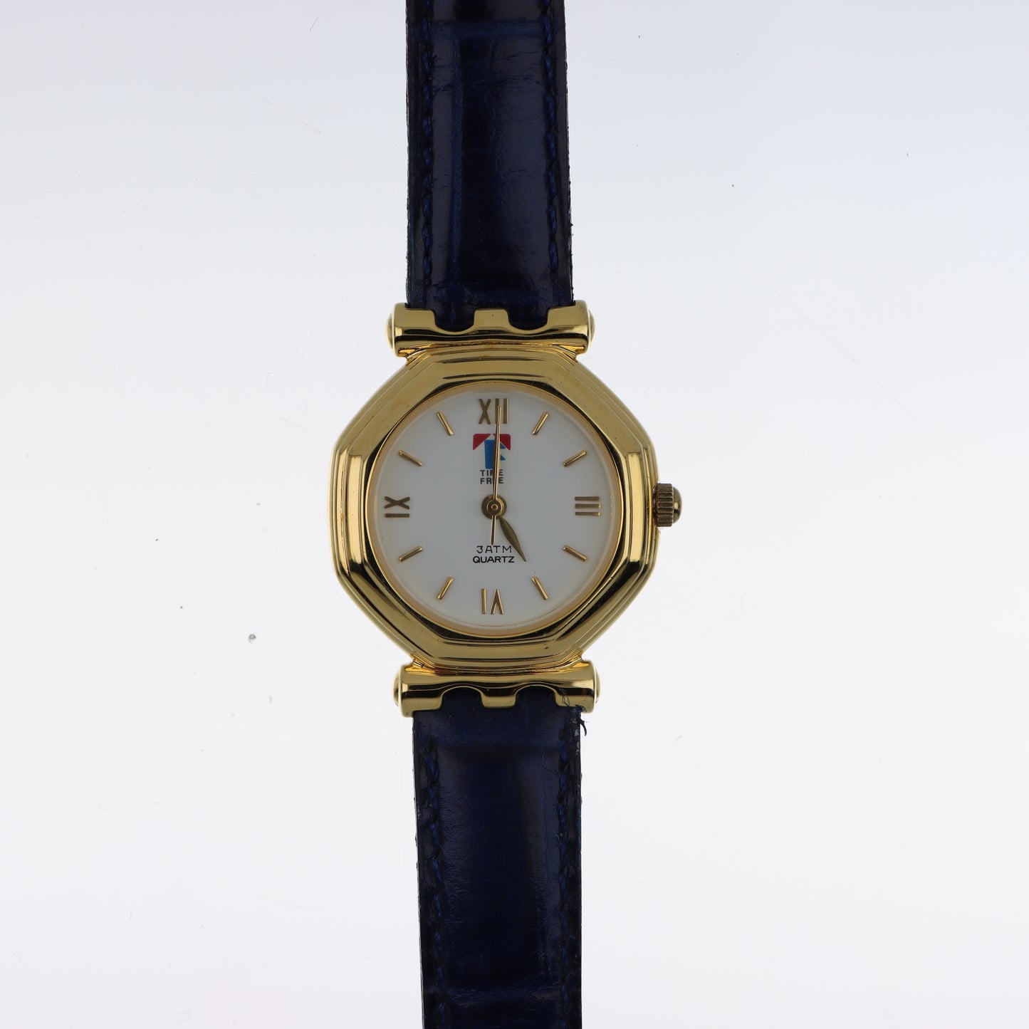 Time Free – Orologio Unisex Ottagonale Gold Numeri Romani 3ATM Quartz