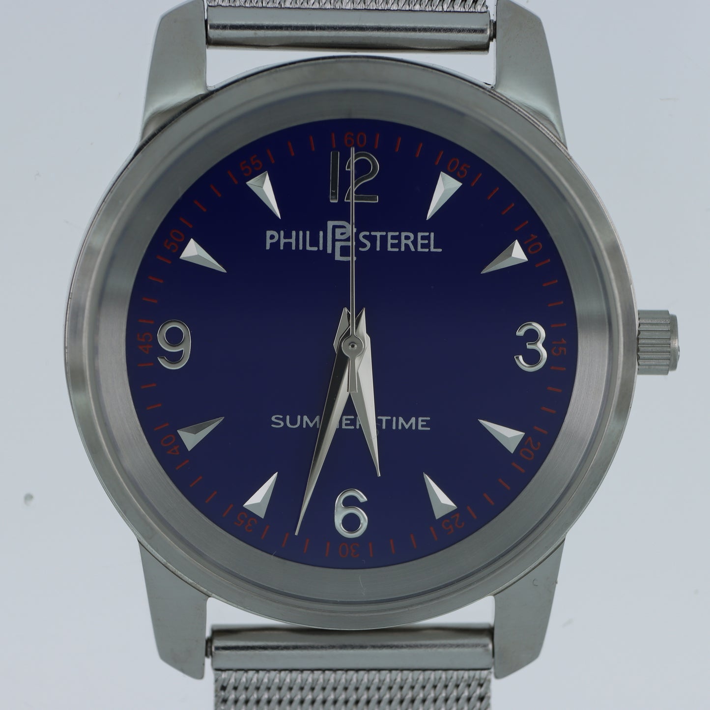 Philip Sterel Summertime – Orologio Uomo Quadrante Blu Cinturino Mesh