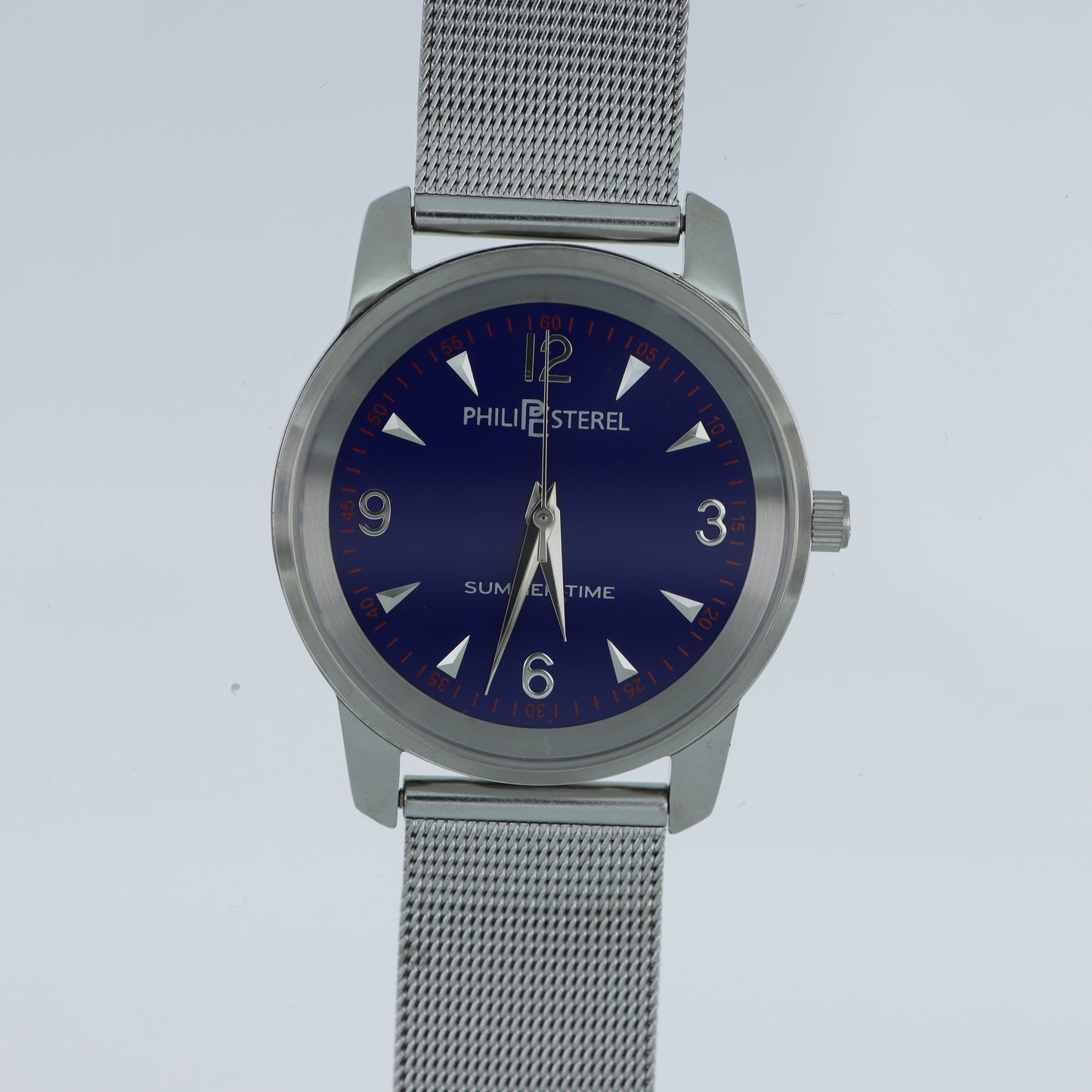 Philip Sterel Summertime – Orologio Uomo Quadrante Blu Cinturino Mesh