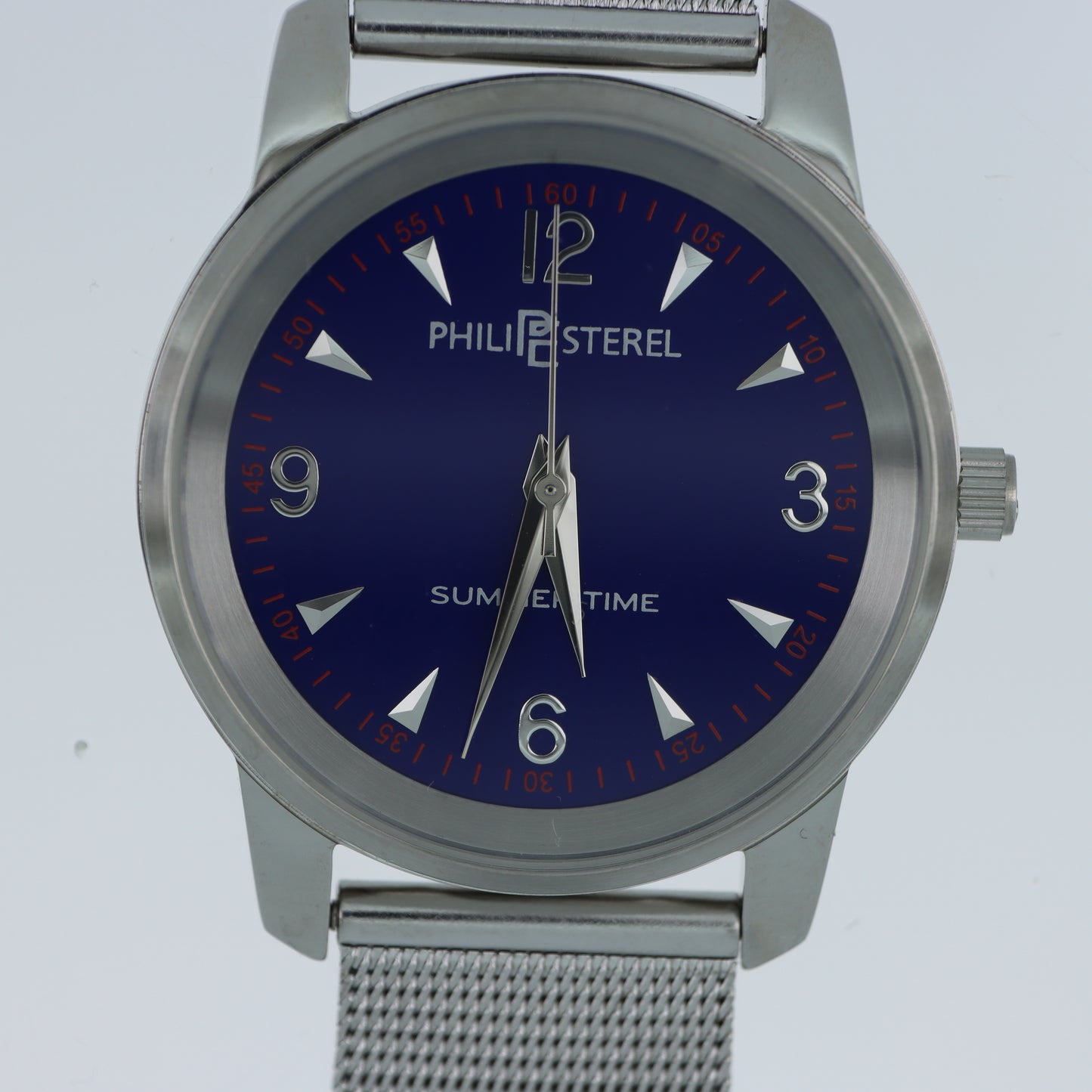 Philip Sterel Summertime – Orologio Uomo Quadrante Blu Cinturino Mesh