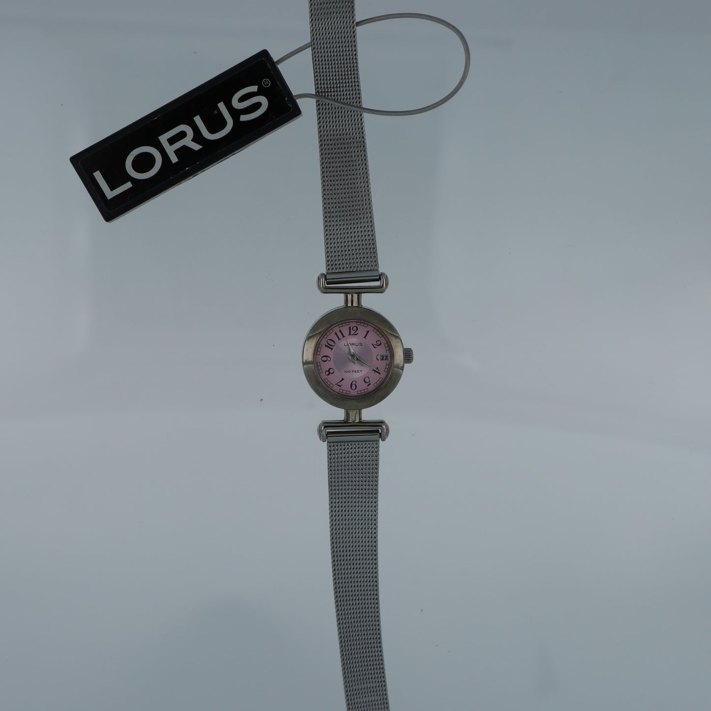 Lorus 100 Feet – Orologio Donna Quadrante Rosa Cinturino Mesh