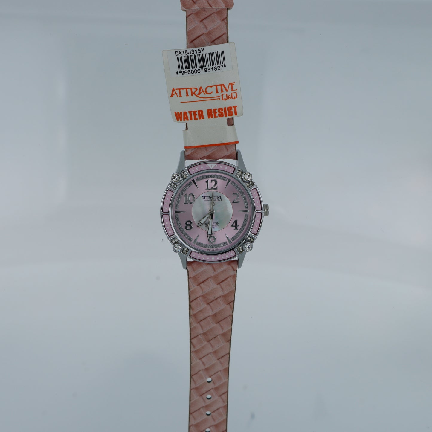 Q&Q Attractive – Orologio Donna Rosa Cipria Ion Plated Madreperla 5 Bar