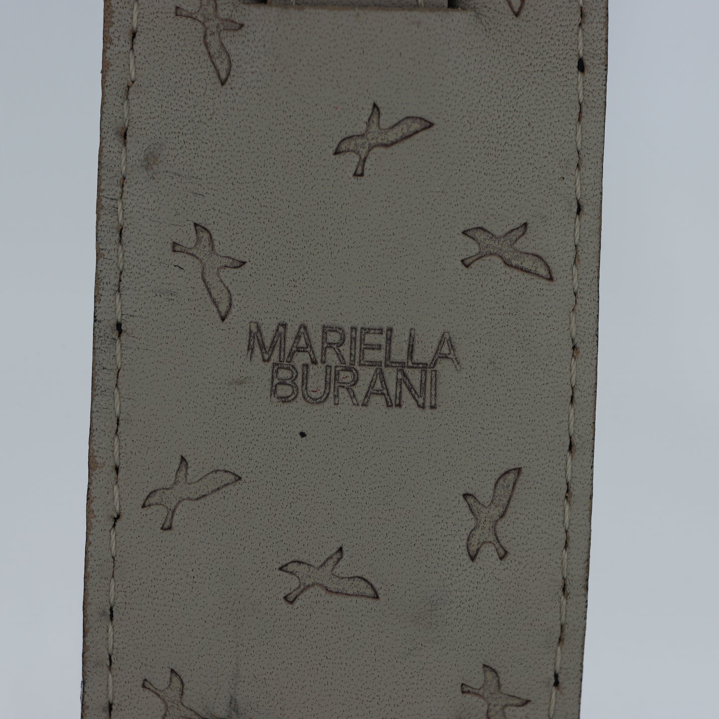 Mariella Burani – Orologio Donna Cassa a Croce Quadrante Nero Cuff in Pelle