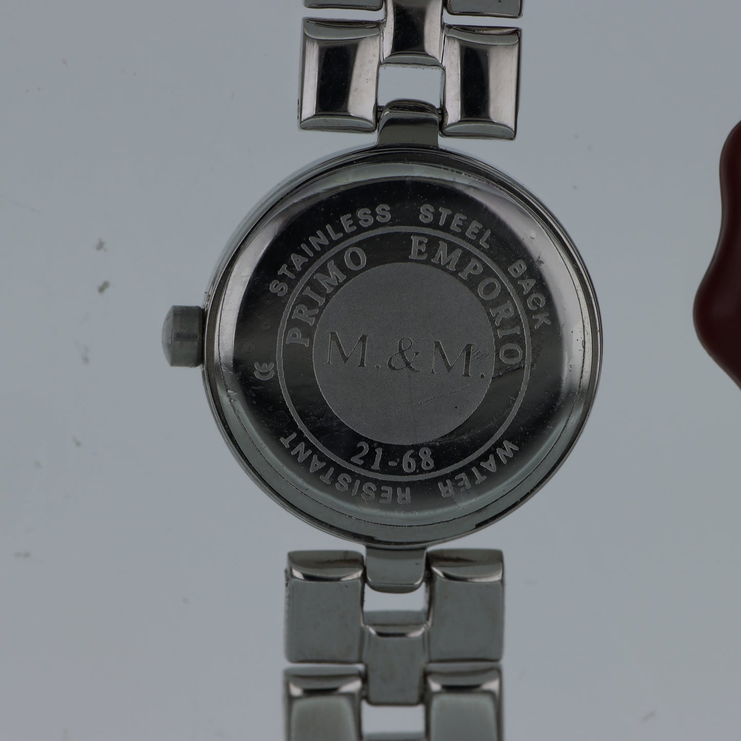 M.&M. Primo Emporio 21-68 – Orologio Donna Cassa Rotonda Bracciale Maglie Rettangolari Argento Quadrante Bianco