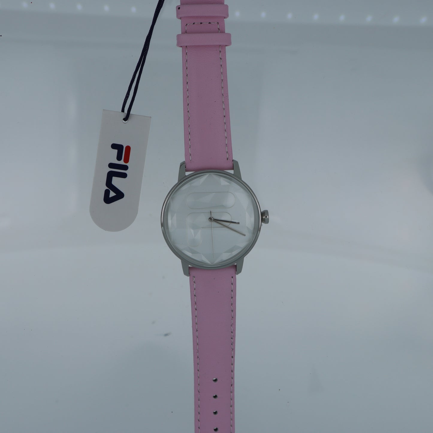 FILA Orologio Unisex – Quadrante 3D Logo F Cinturino Rosa