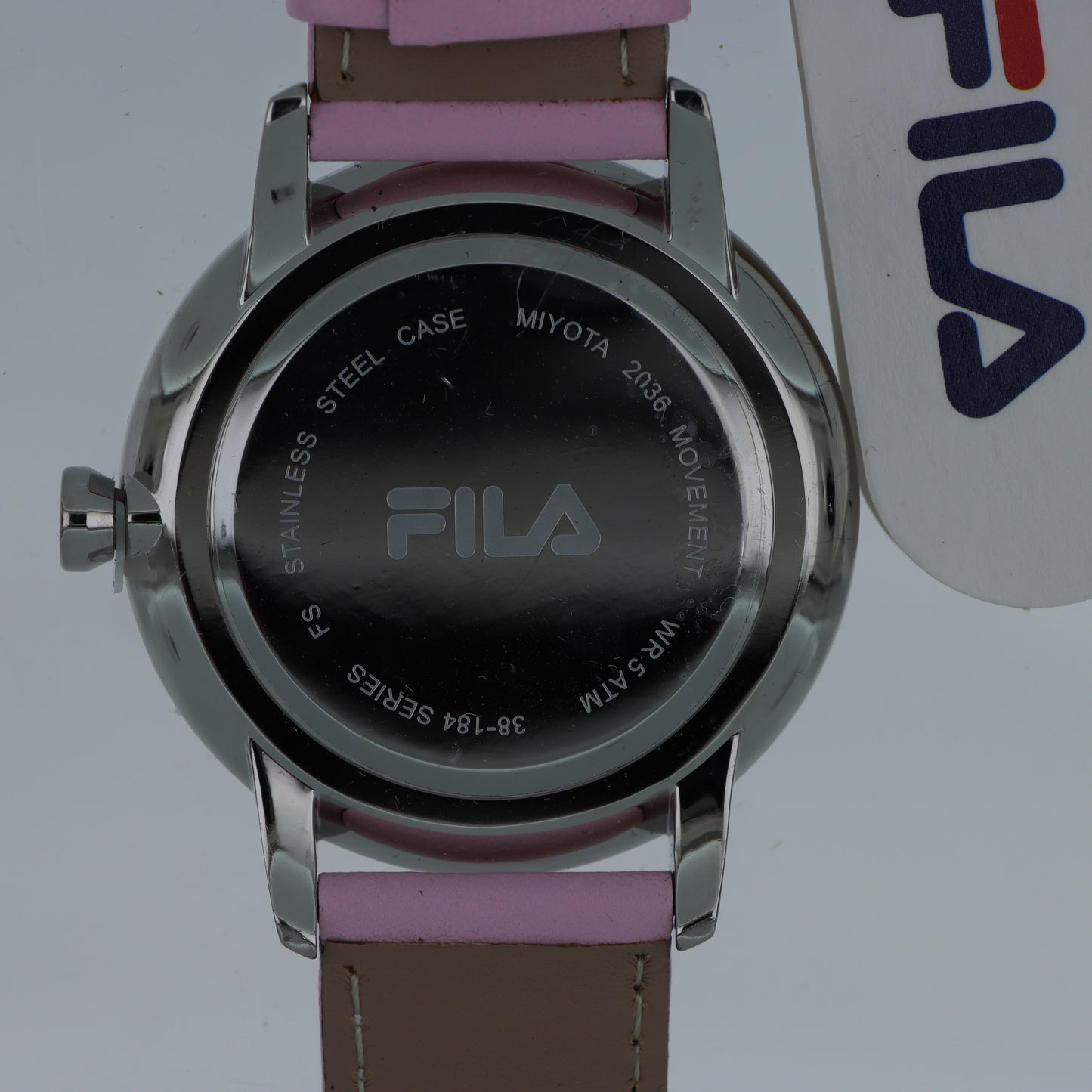 FILA Orologio Unisex – Quadrante 3D Logo F Cinturino Rosa