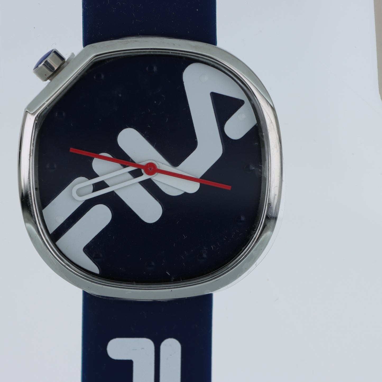 FILA Orologio Unisex – Maxi Logo F Quadrante Blu Navy Cassa Squadrata