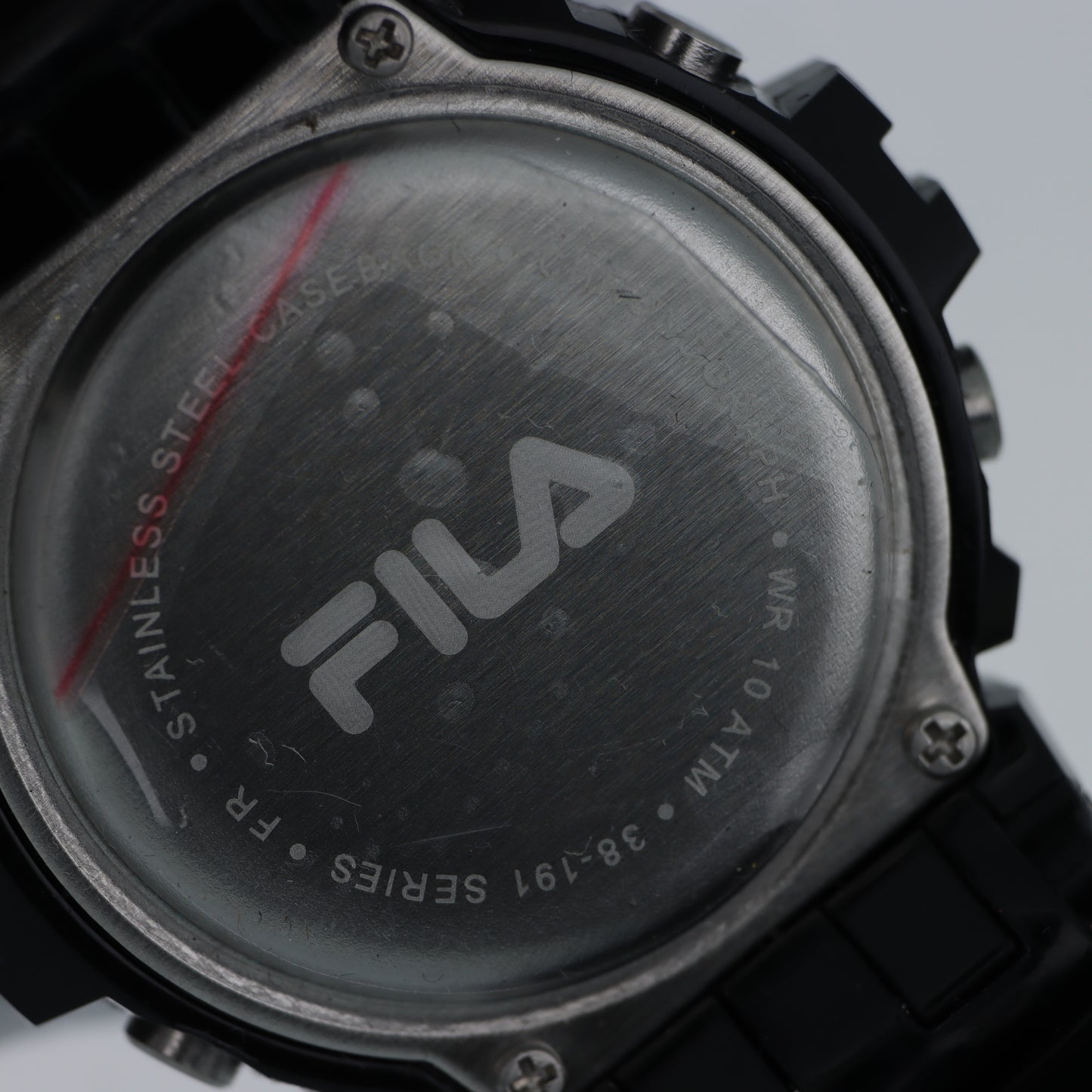 FILA Orologio Digitale Uomo – Shock Resist WR 100M Cronografo Nero e Rosso