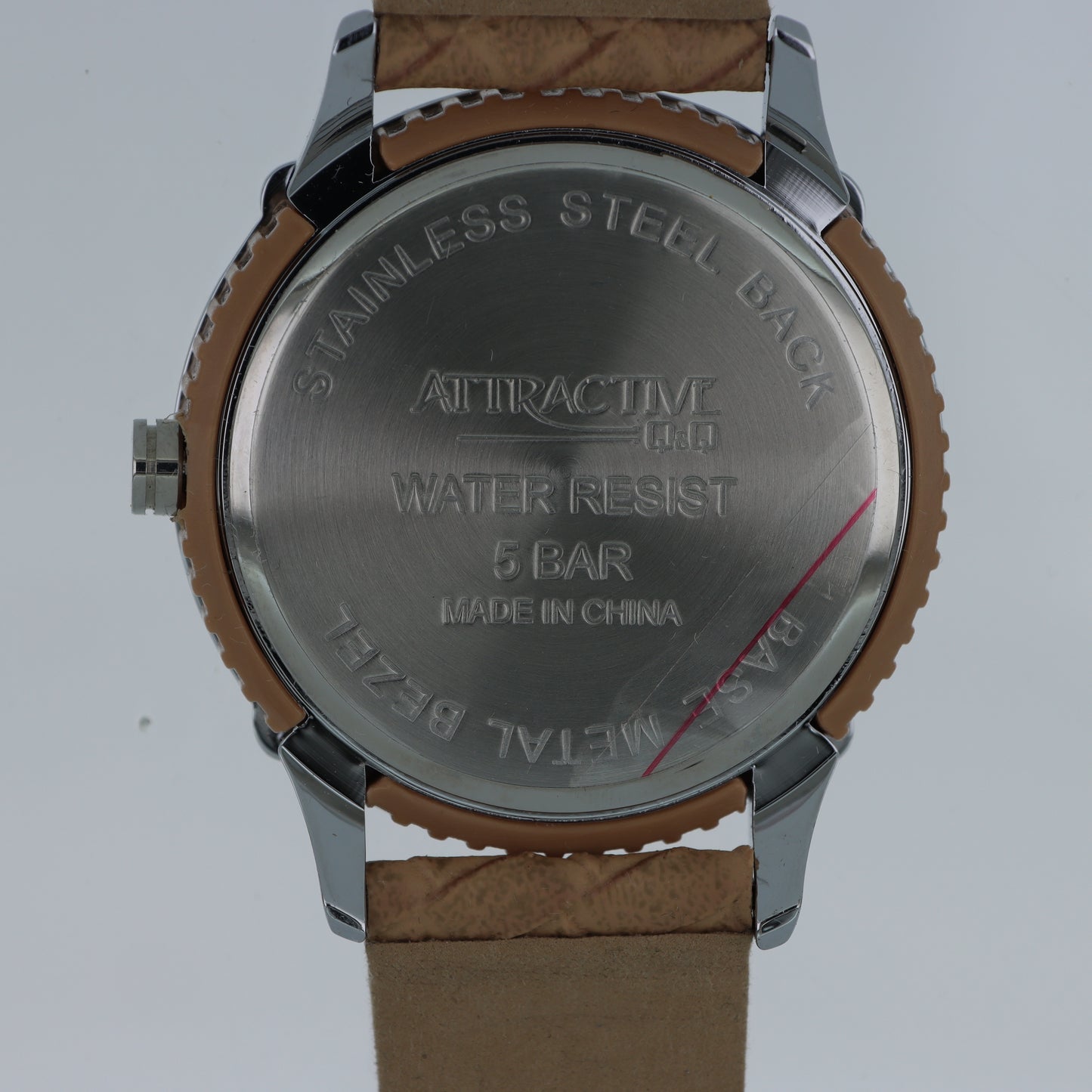 Q&Q Attractive Orologio Donna – Ion Plated Cristalli Quadrante Camel WR 5 Bar