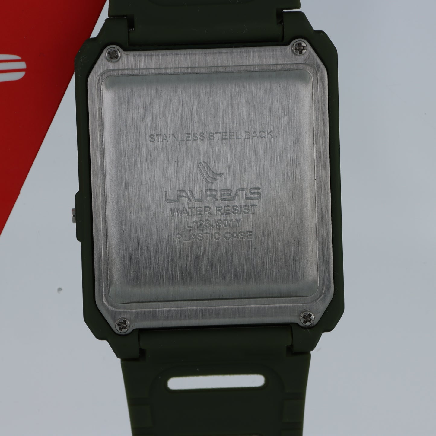 Laurens Orologio Digitale con Calcolatrice – Alarm Chrono Water Resist Verde Militare