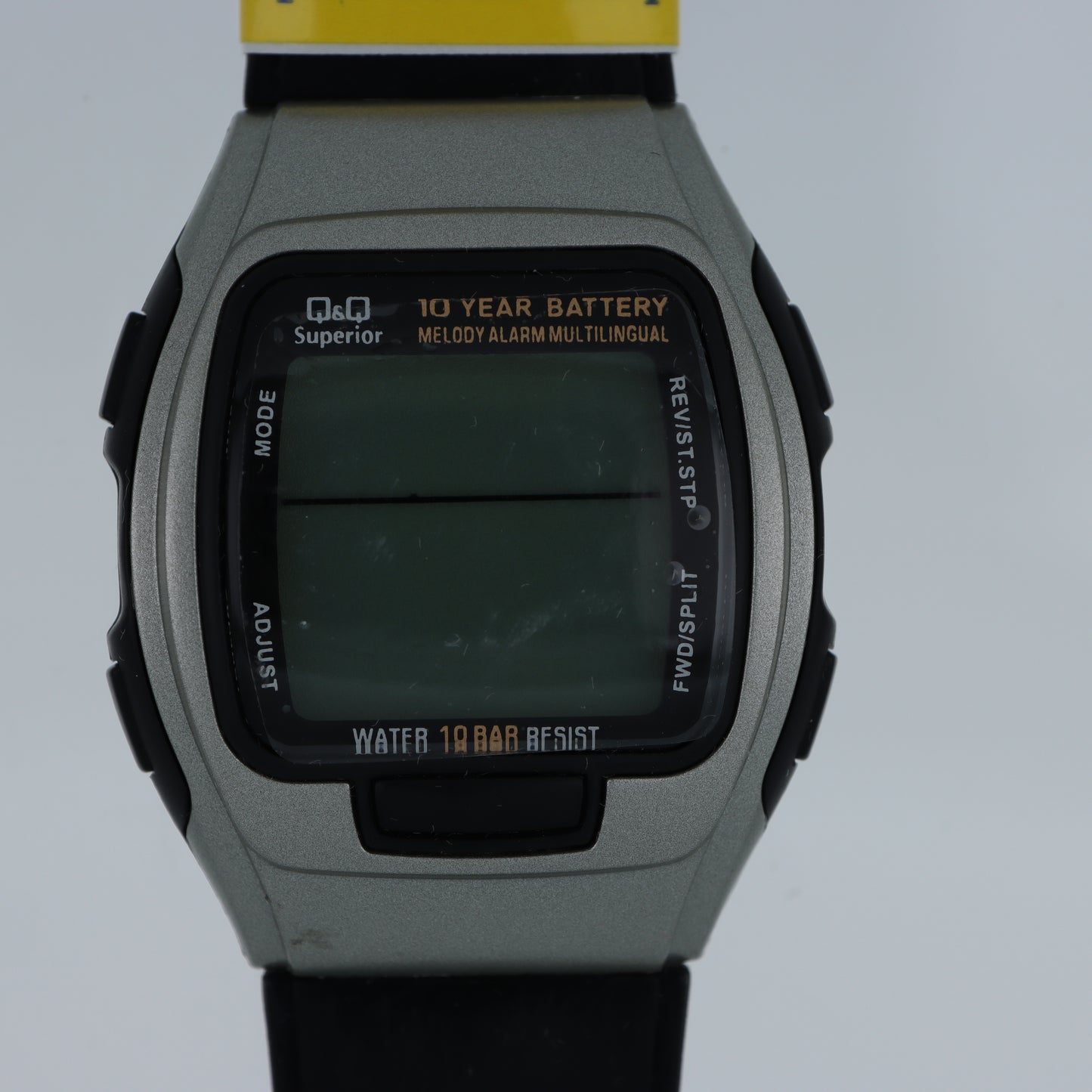 Q&Q Superior Orologio Digitale Uomo – Batteria 10 Anni Melody Alarm WR 10 Bar