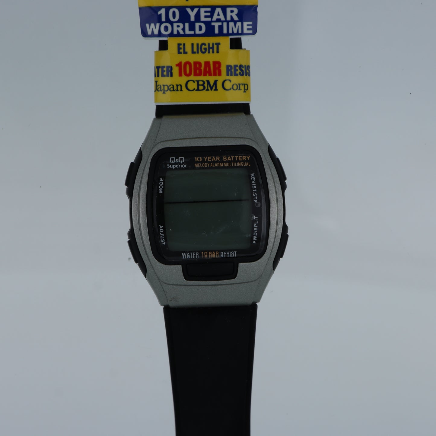 Q&Q Superior Orologio Digitale Uomo – Batteria 10 Anni Melody Alarm WR 10 Bar