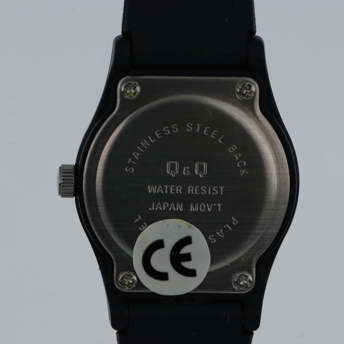 Q&Q by Citizen Orologio Unisex – Quarzo Quadrante Bianco Cassa e Cinturino Neri